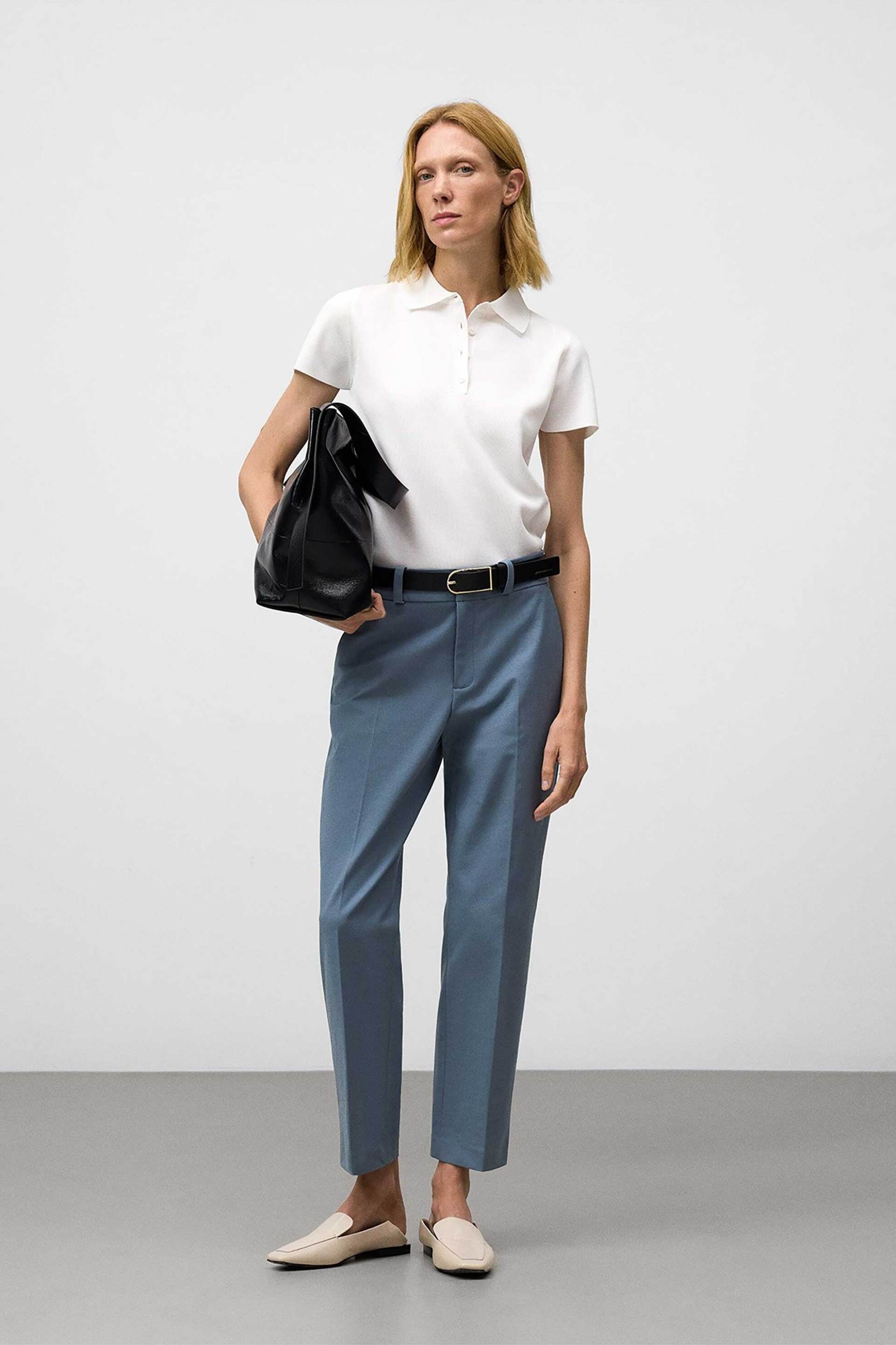 Adolfo Domínguez γυναικείο παντελόνι Skinny Fit - 268062479 Γαλάζιο