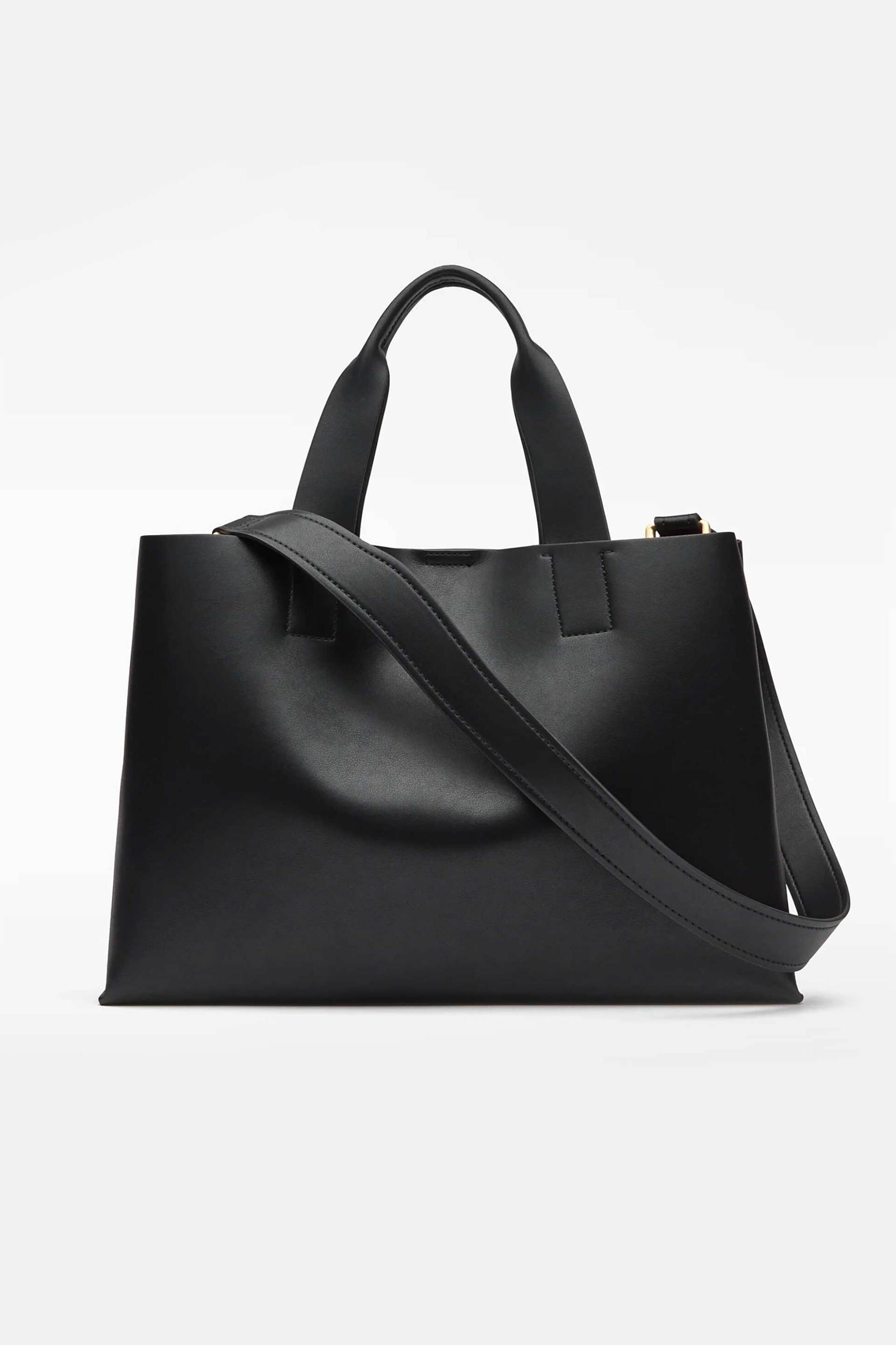 Adolfo Domínguez γυναικεία τσάντα shopper μονόχρωμη "Mica" - 212031038 Μαύρο φωτογραφία