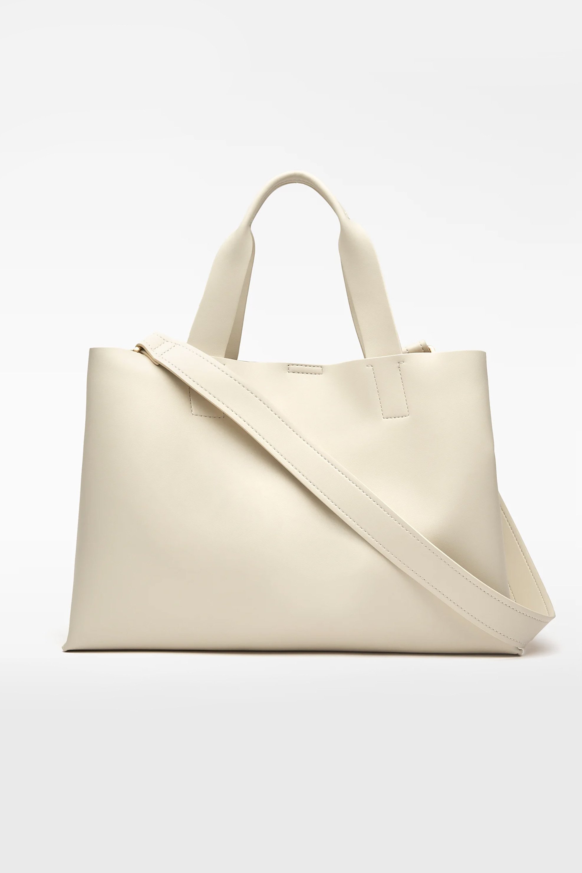 Adolfo Domínguez γυναικεία τσάντα shopper μονόχρωμη "Mica" - 212031038 Εκρού φωτογραφία