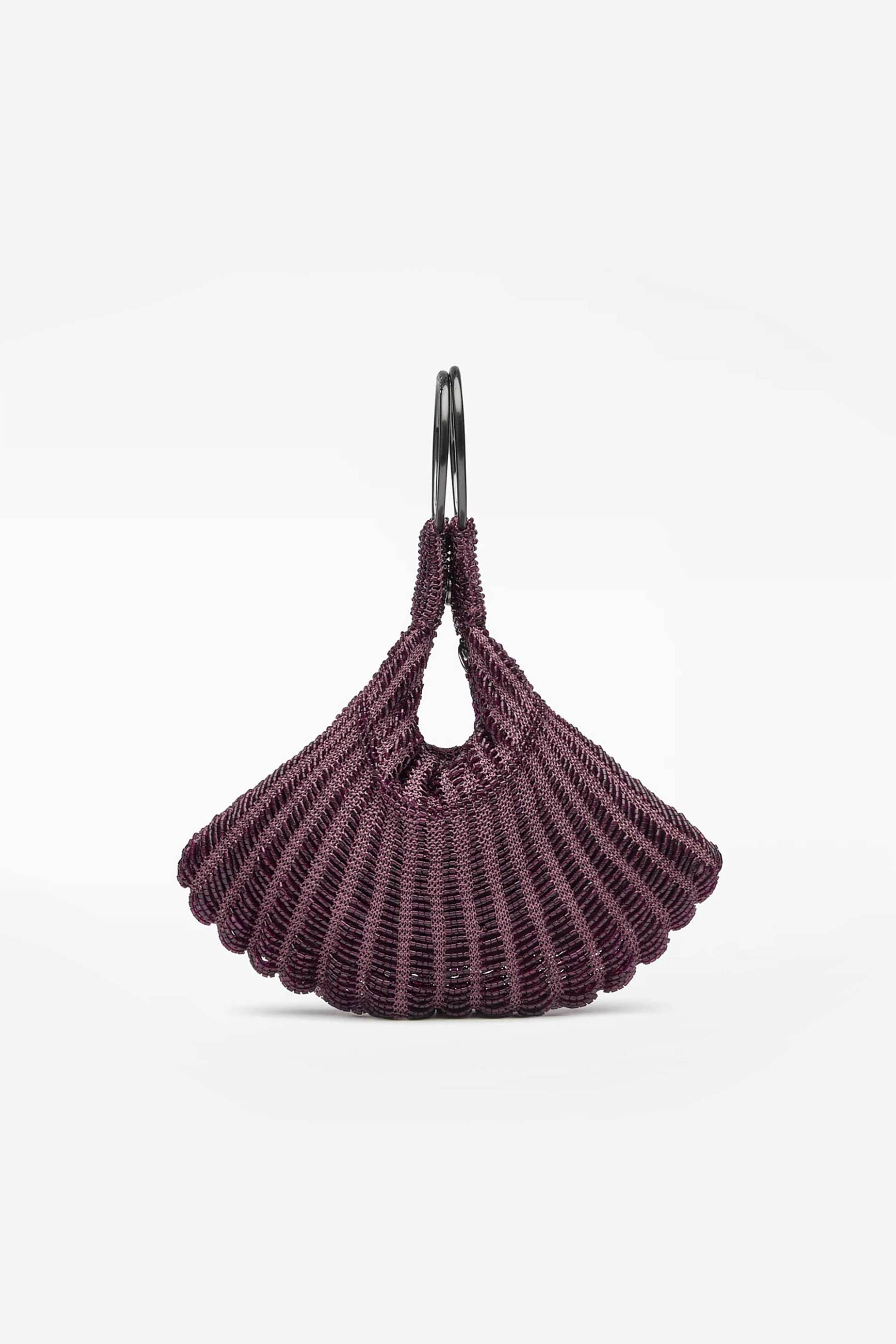 ADOLFO DOMINGUEZ Adolfo Domínguez γυναικεία πλεκτή τσάντα χειρός - 212121629 Μοβ