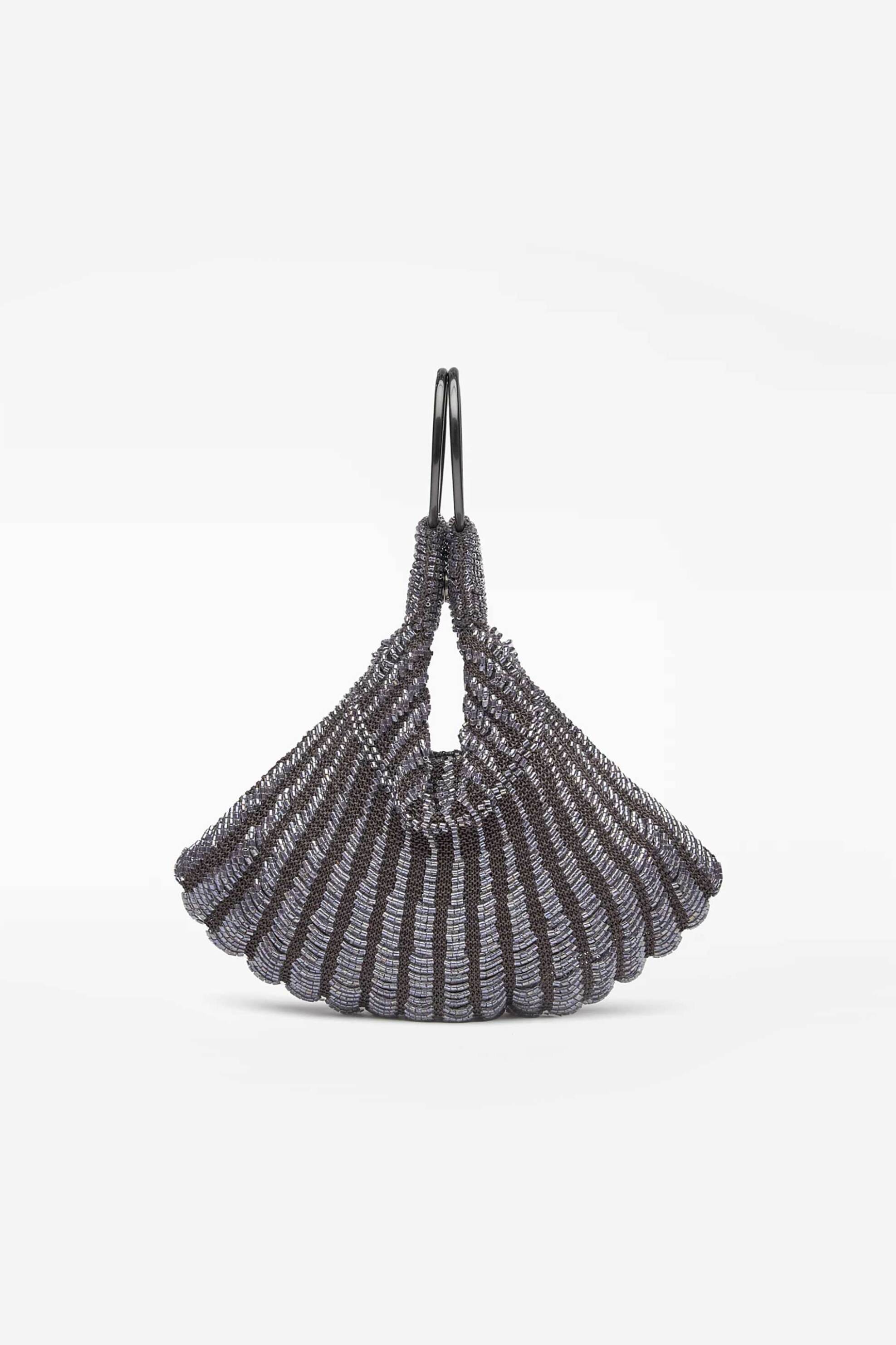 Adolfo Domínguez γυναικεία πλεκτή τσάντα χειρός - 212121629 Ασημί