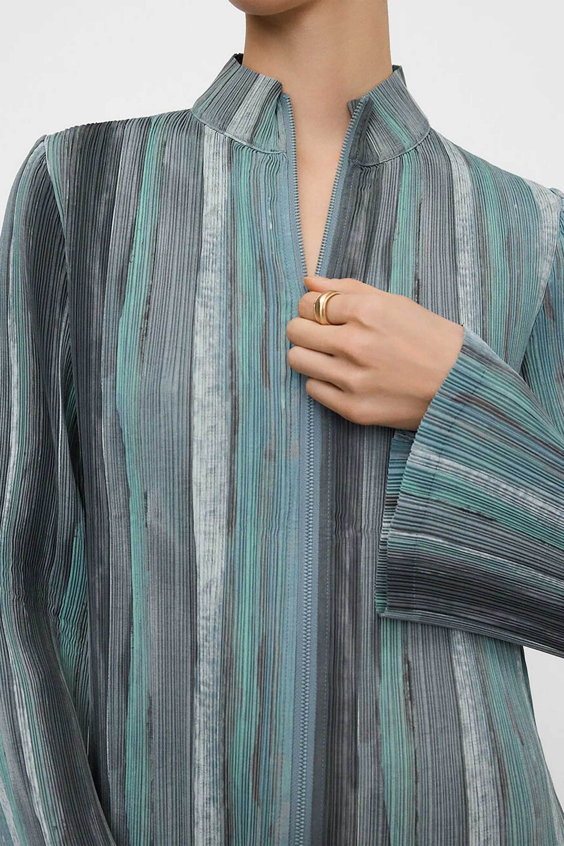 ADOLFO DOMINGUEZ Adolfo Domínguez γυναικείο jacket με ριγέ σχέδιο - 236011157 Μπλε - 2