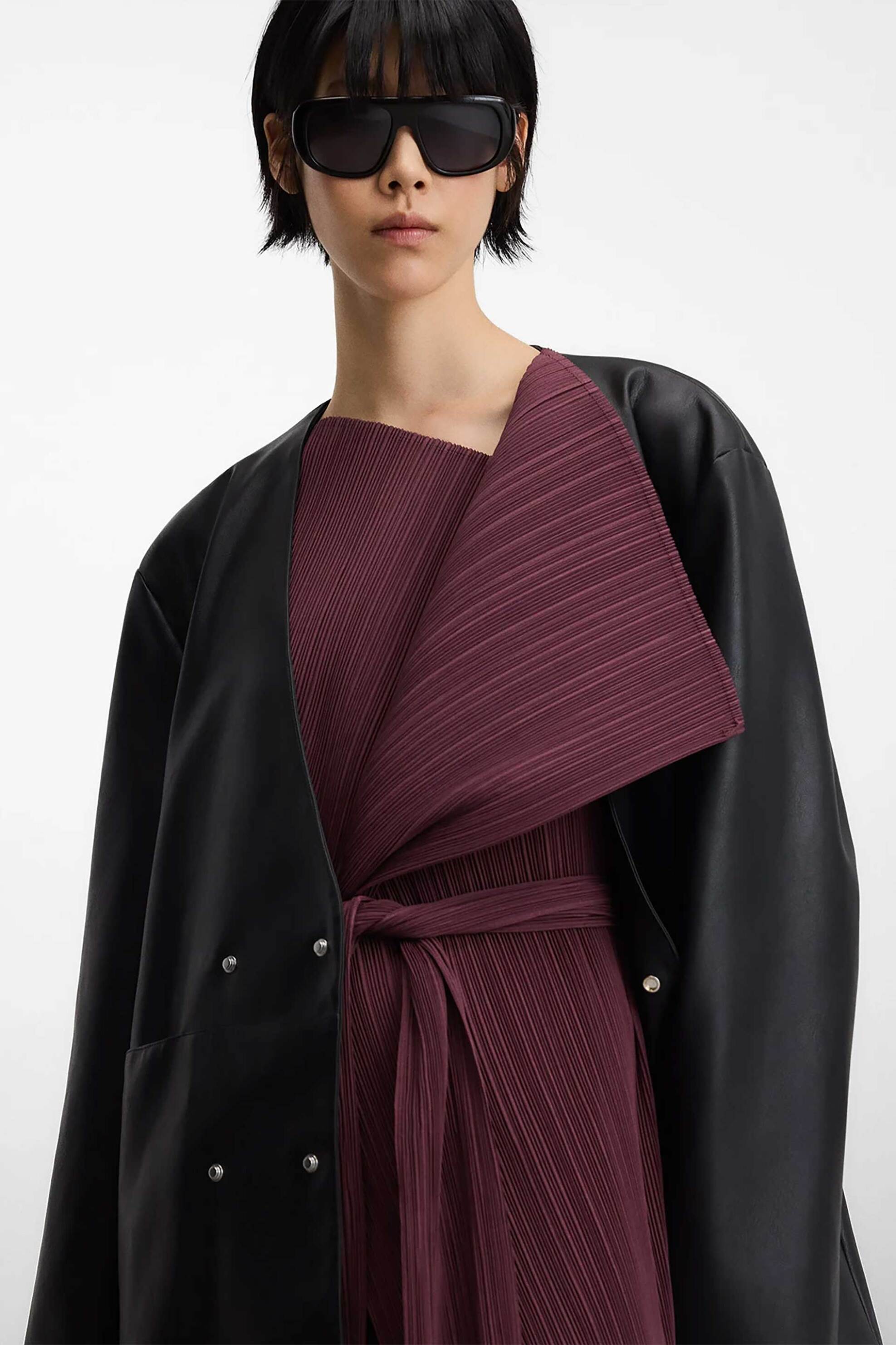 ADOLFO DOMINGUEZ Adolfo Domínguez γυναικείο jacket με τσαλακωμένη όψη - 236021388 Μοβ - 2