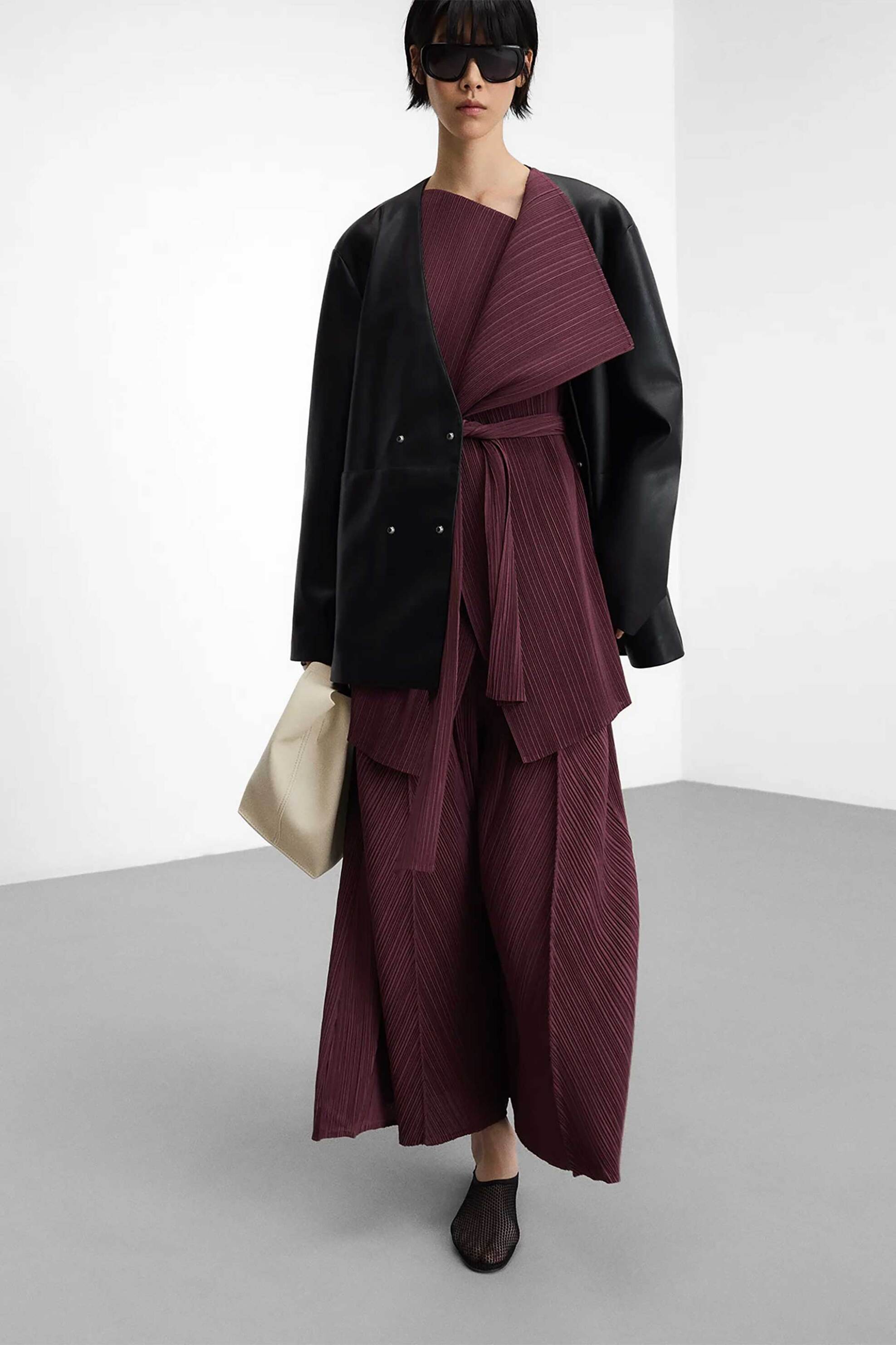ADOLFO DOMINGUEZ Adolfo Domínguez γυναικείο jacket με τσαλακωμένη όψη - 236021388 Μοβ - 3