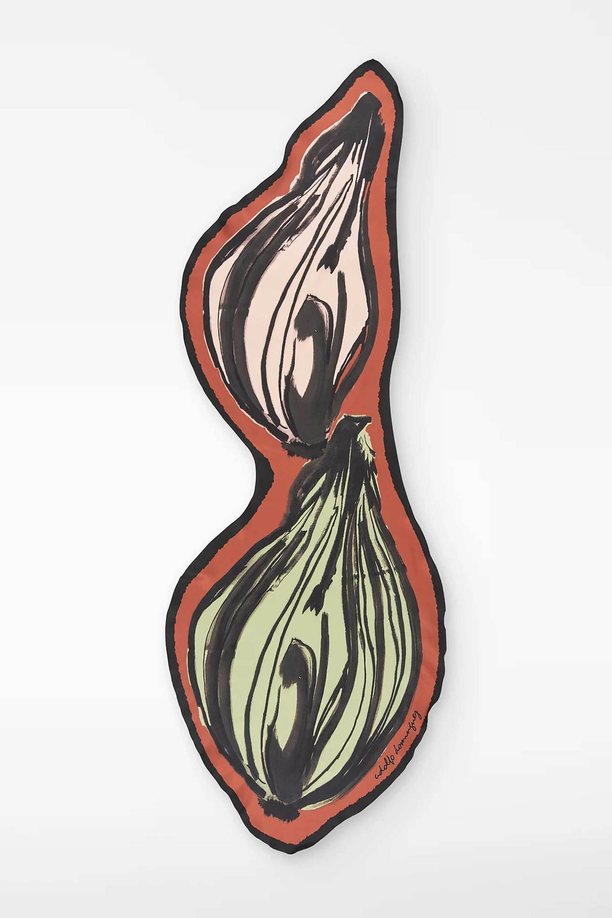 Adolfo Domínguez γυναικείο φουλάρι με all-over print - 244022310 Κόκκινο