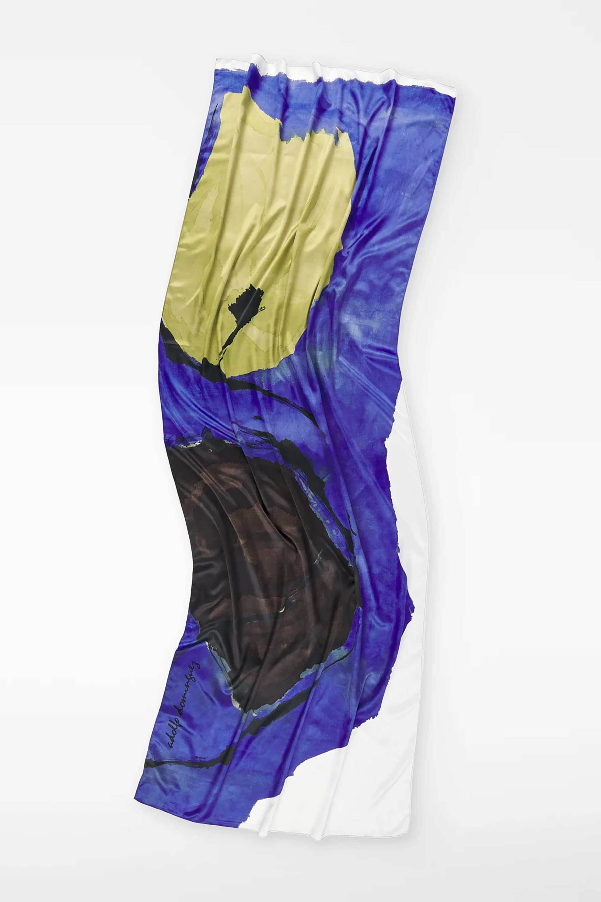 Adolfo Domínguez γυναικείο φουλάρι με all-over print - 244041122 Μπλε