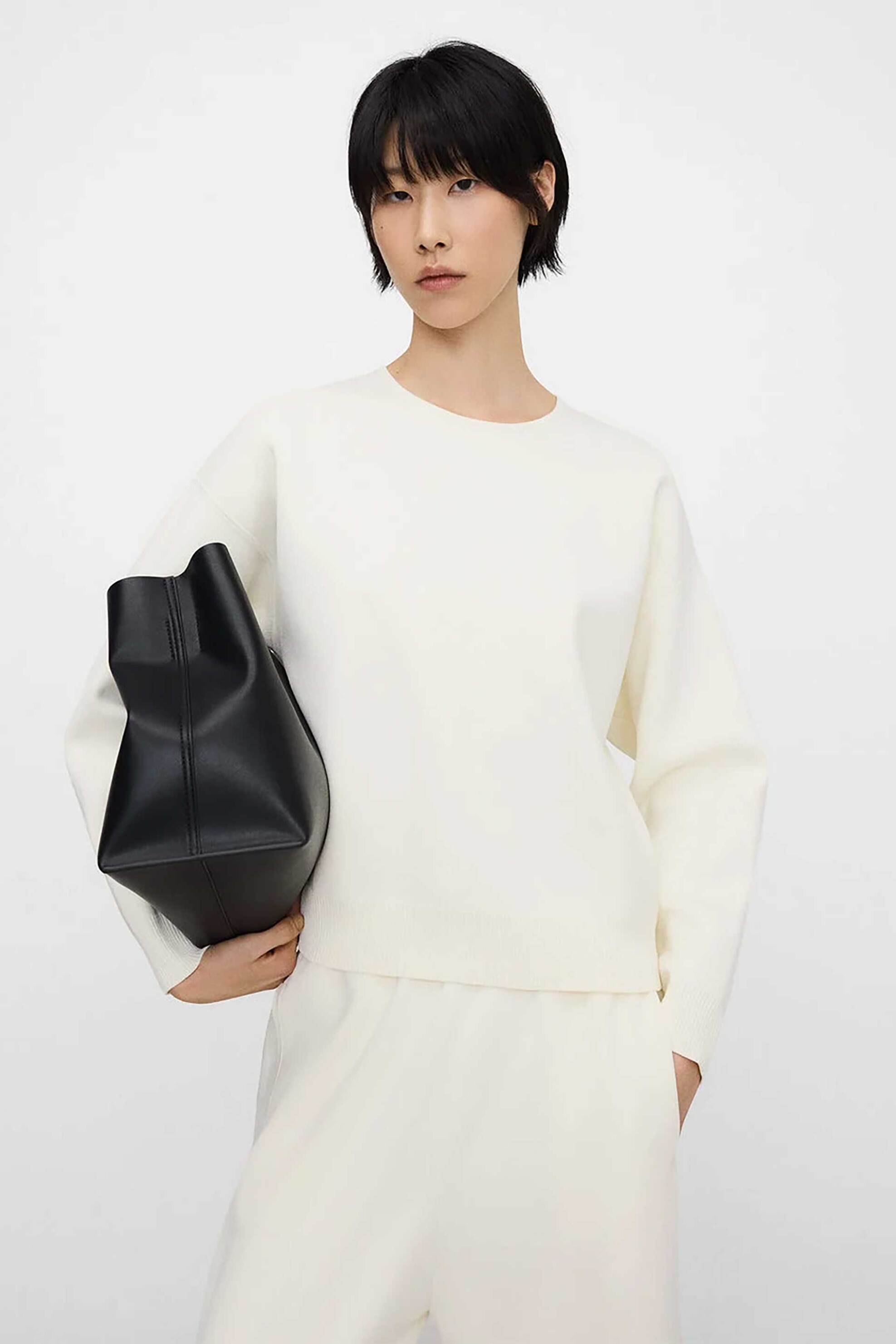 Adolfo Domínguez γυναικείο πουλόβερ μονόχρωμο ribbed - 253072318 Μπεζ