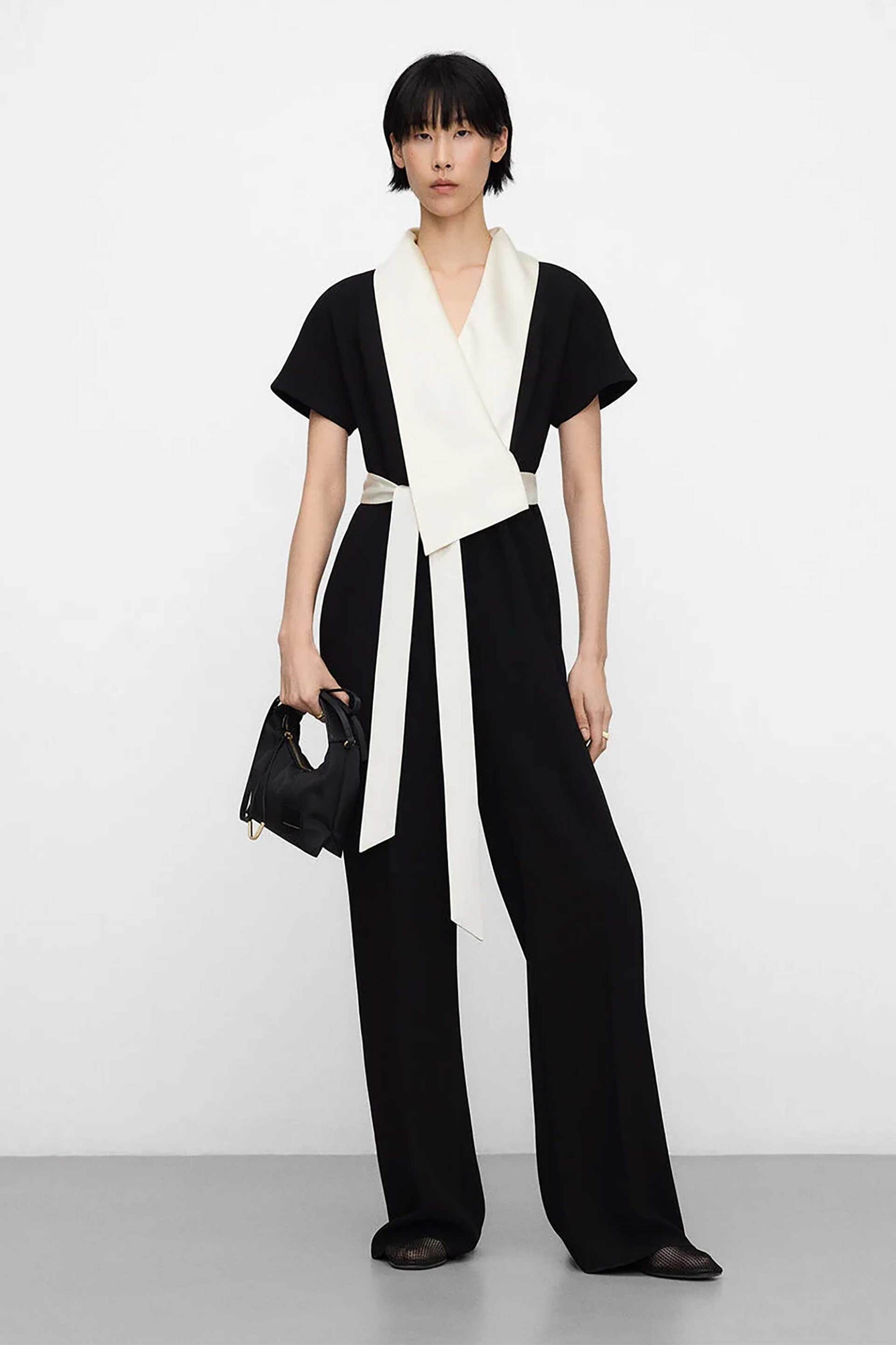 Adolfo Domínguez γυναικεία ολόσωμη δίχρωμη φόρμα - 263032369 Μπεζ