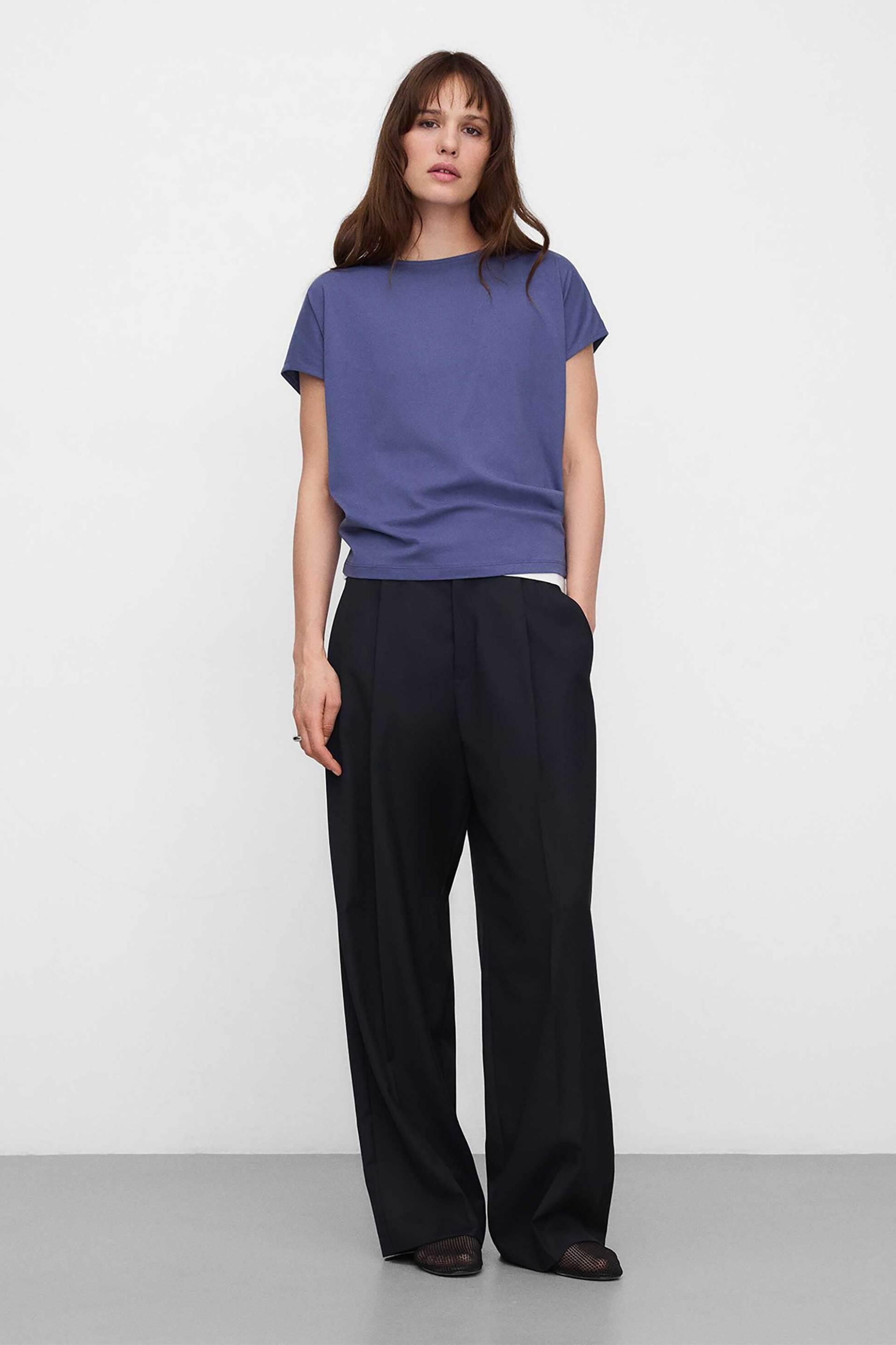 ADOLFO DOMINGUEZ Adolfo Domínguez γυναικείο Τ-Shirt με boat λαιμόκοψη - 272072488 Μπλε - 2