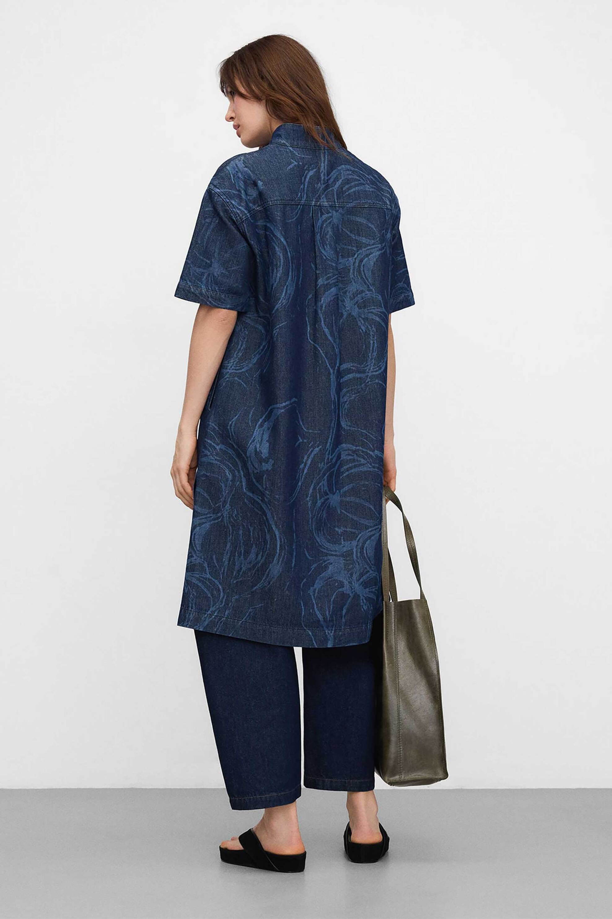 ADOLFO DOMINGUEZ Adolfo Domínguez γυναικείο mini φόρεμα denim - 292102391 Μπλε - 3