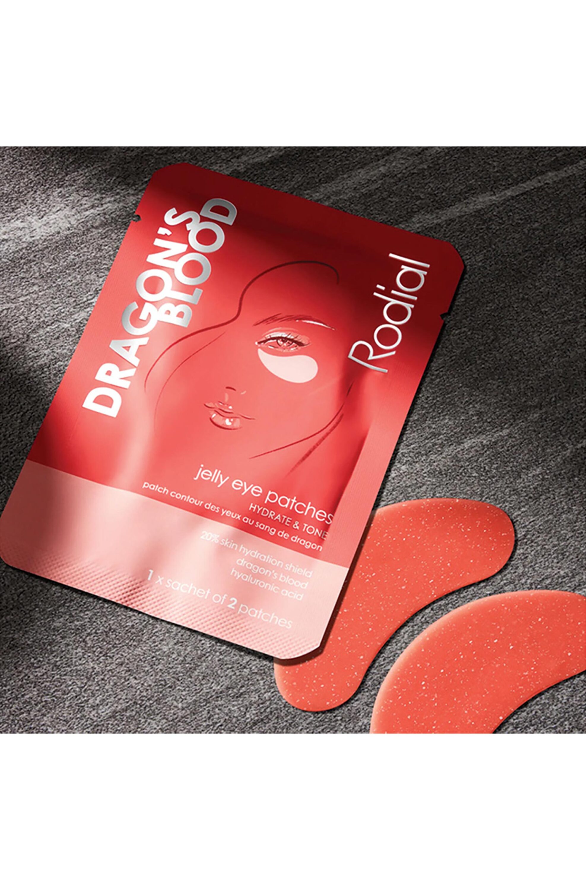 Rodial Dragon's Blood Jelly Eye Patches - Single Sachet - SKDGBLDSINGLE φωτογραφία