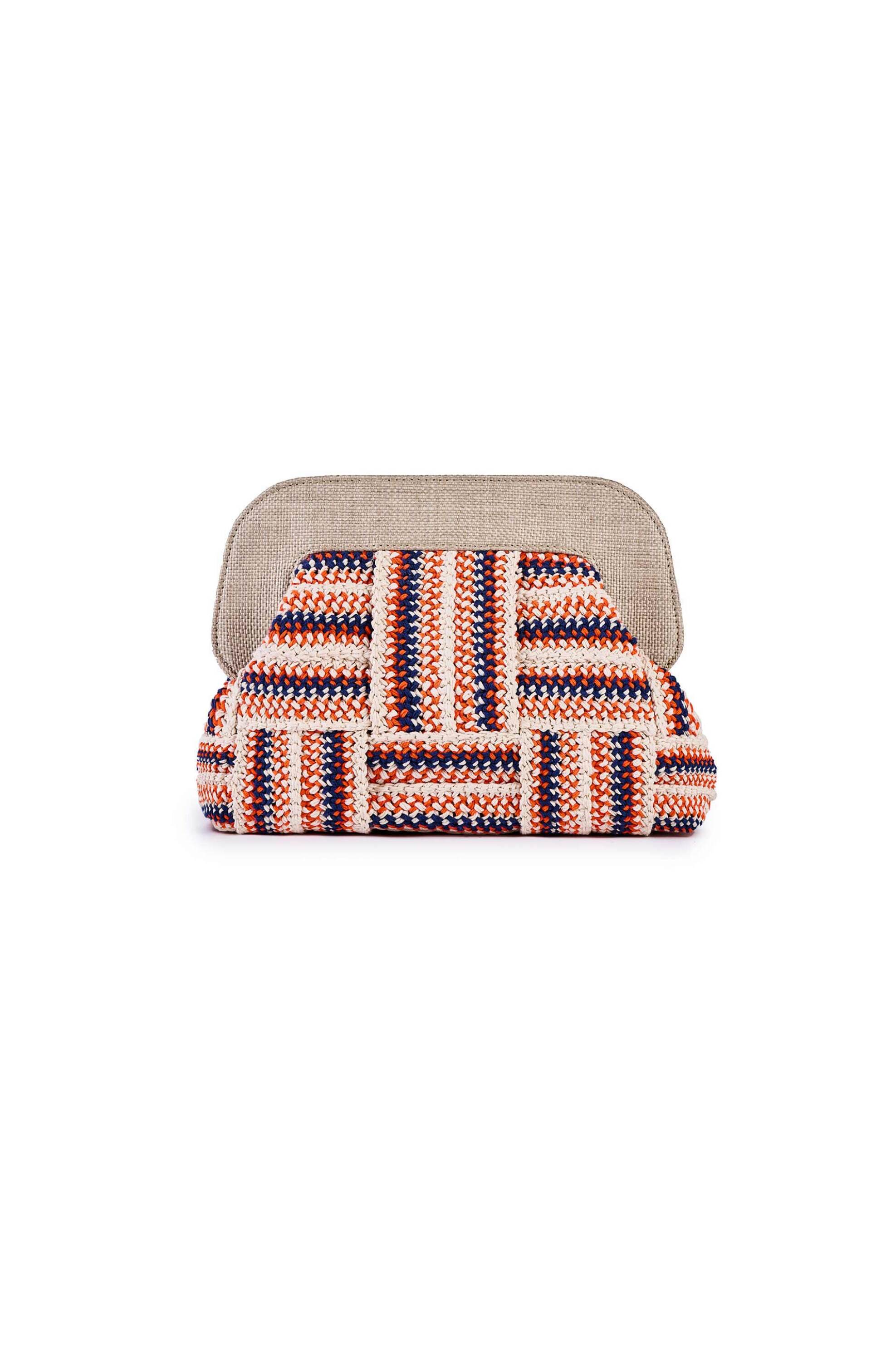 VIAMAILBAG ViaMailBag γυναικεία χειροποίητη τσάντα clutch "Dalia Multi" - DALIA/MULTI/SS25 Μπεζ