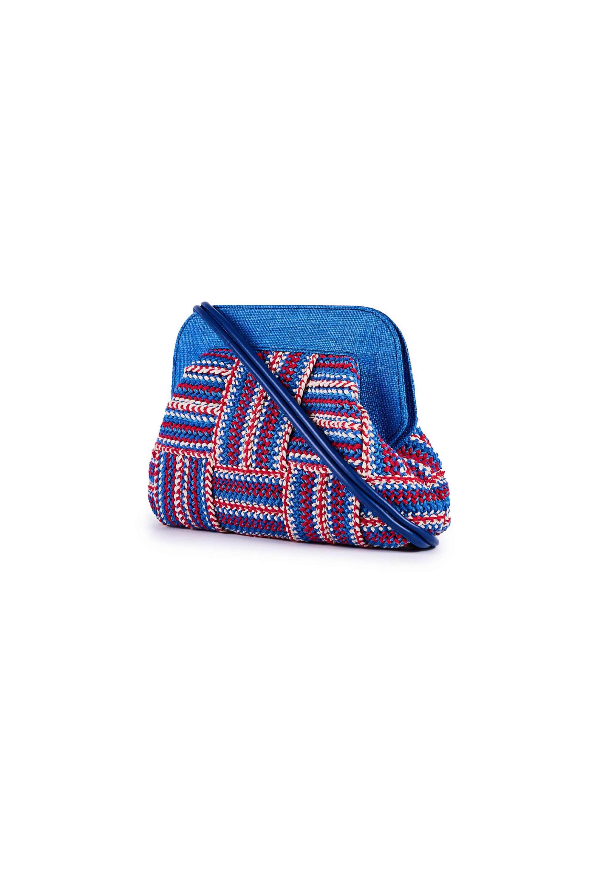 ViaMailBag γυναικεία χειροποίητη τσάντα clutch "Dalia Multi" - DALIA/MULTI/SS25 Μπλε φωτογραφία