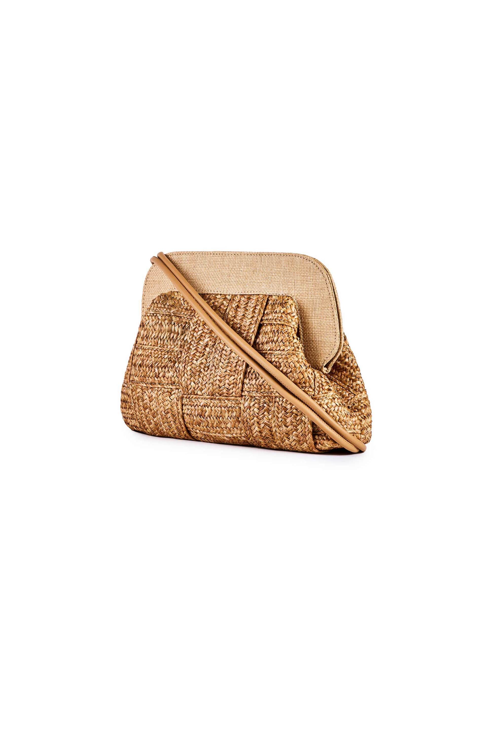 ViaMailBag γυναικεία χειροποίητη τσάντα clutch "Dalia Tape" - DALIA/TAPE/SS25 Μπεζ φωτογραφία