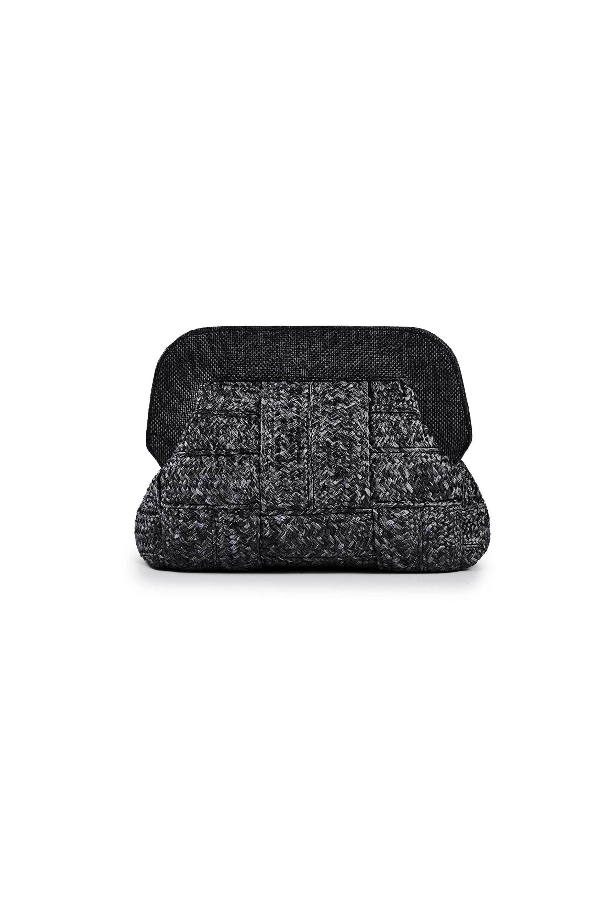VIAMAILBAG ViaMailBag γυναικεία χειροποίητη τσάντα clutch "Dalia Tape" - DALIA/TAPE/SS25 Μαύρο