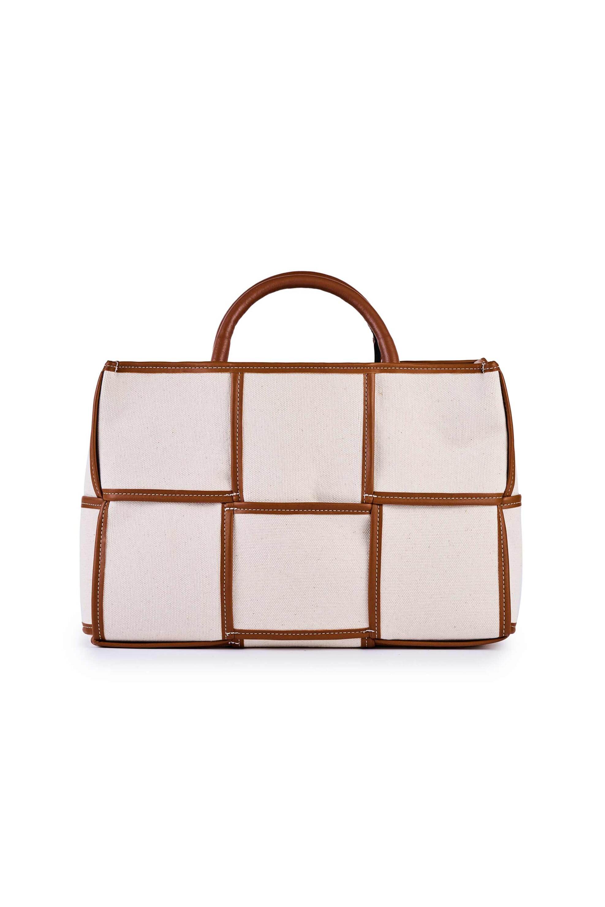 VIAMAILBAG ViaMailBag γυναικεία χειροποίητη τσάντα χειρός "Melissa Cottone" - MELISSA/COTTON/SS25 Υπόλευκο