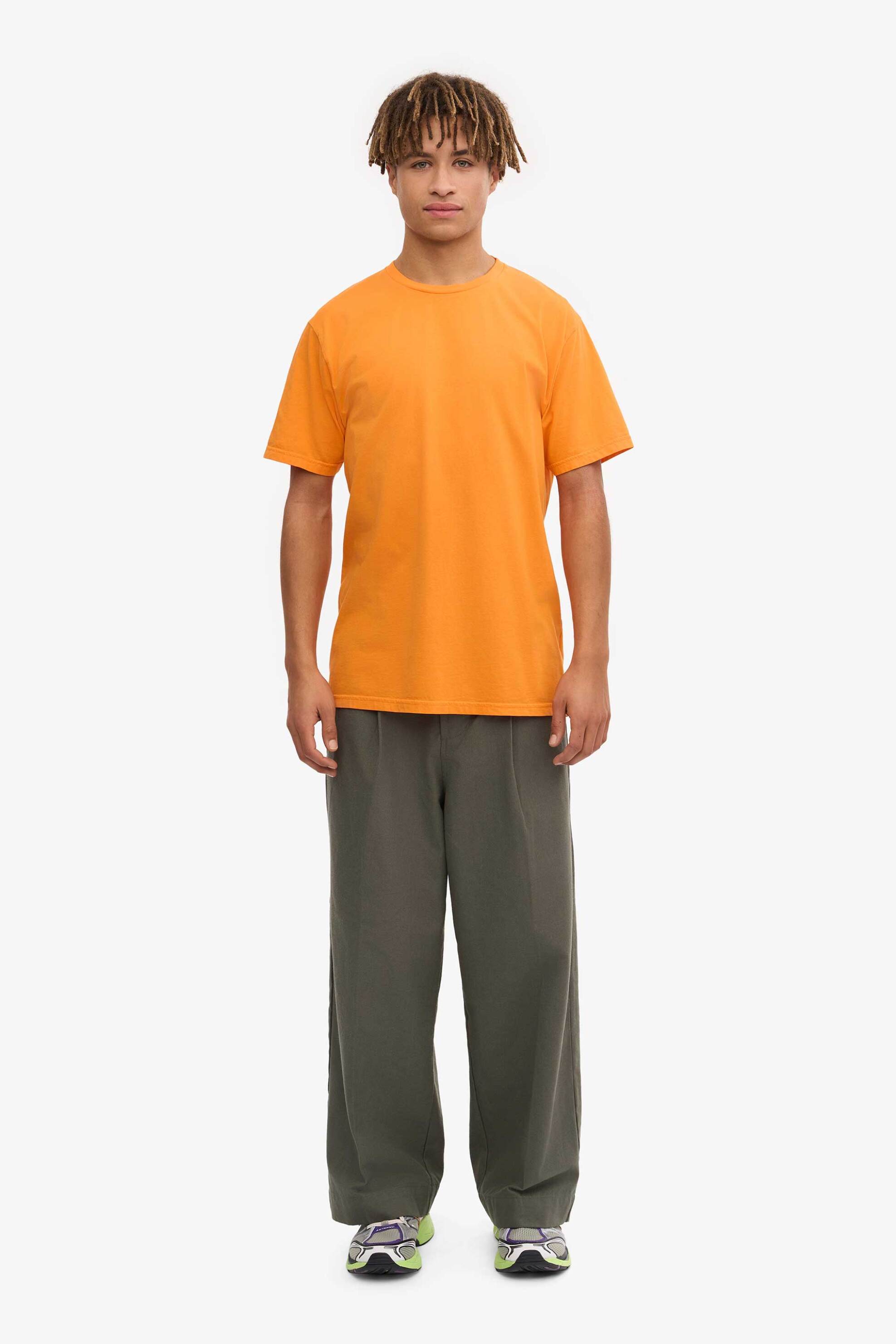 Colorful Standard ανδρικό T-shirt μονόχρωμο Relaxed Fit - CS1001 Πορτοκαλί φωτογραφία