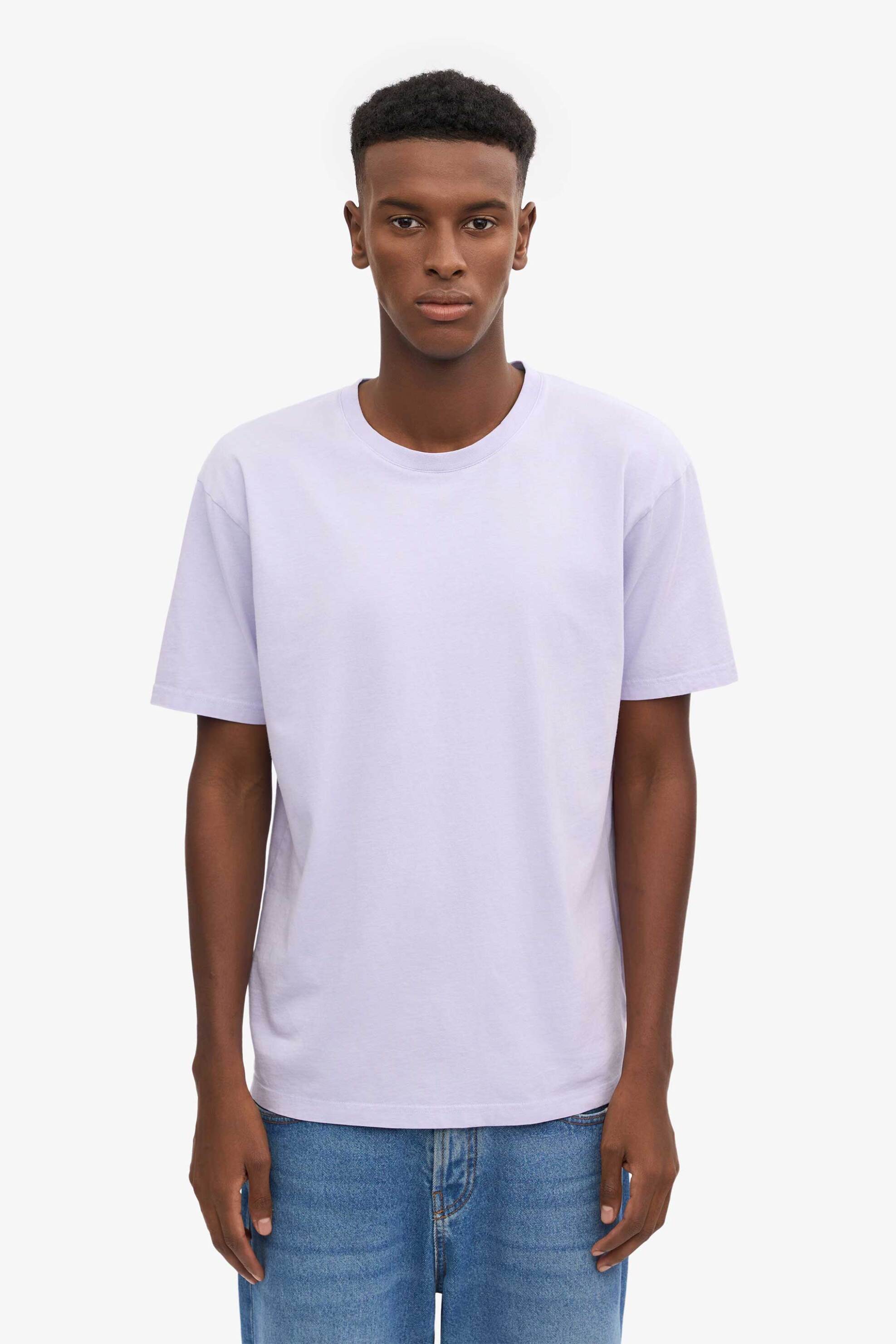 Colorful Standard ανδρικό T-shirt μονόχρωμο Relaxed Fit - CS1001 Λιλά