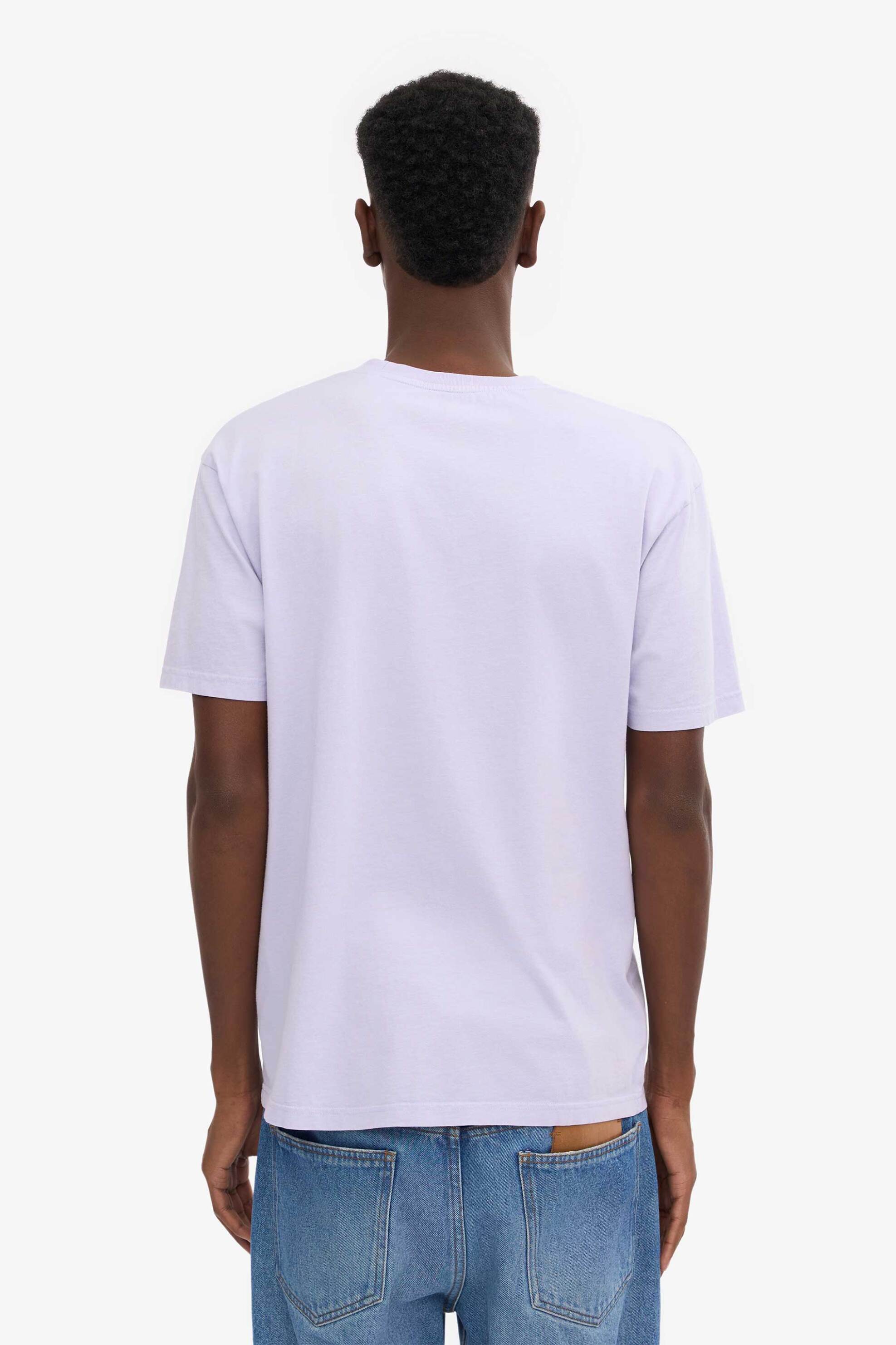 Colorful Standard ανδρικό T-shirt μονόχρωμο Relaxed Fit - CS1001 Λιλά φωτογραφία