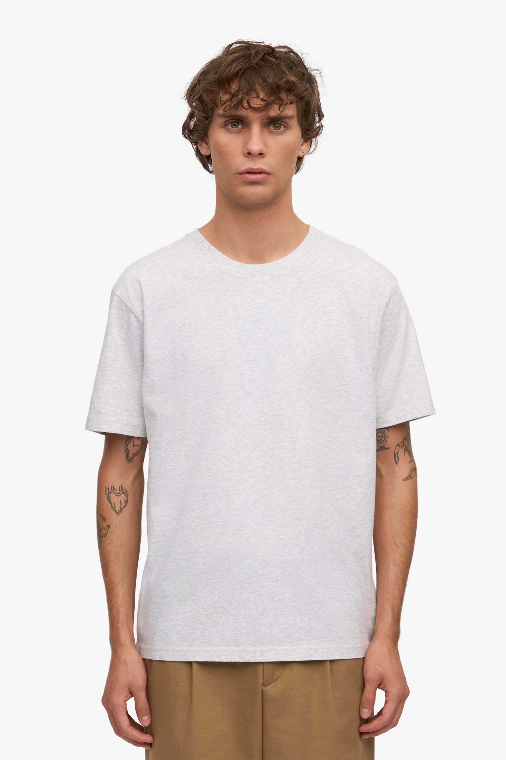 Colorful Standard ανδρικό T-shirt μονόχρωμο Relaxed Fit - CS1001 Υπόλευκο