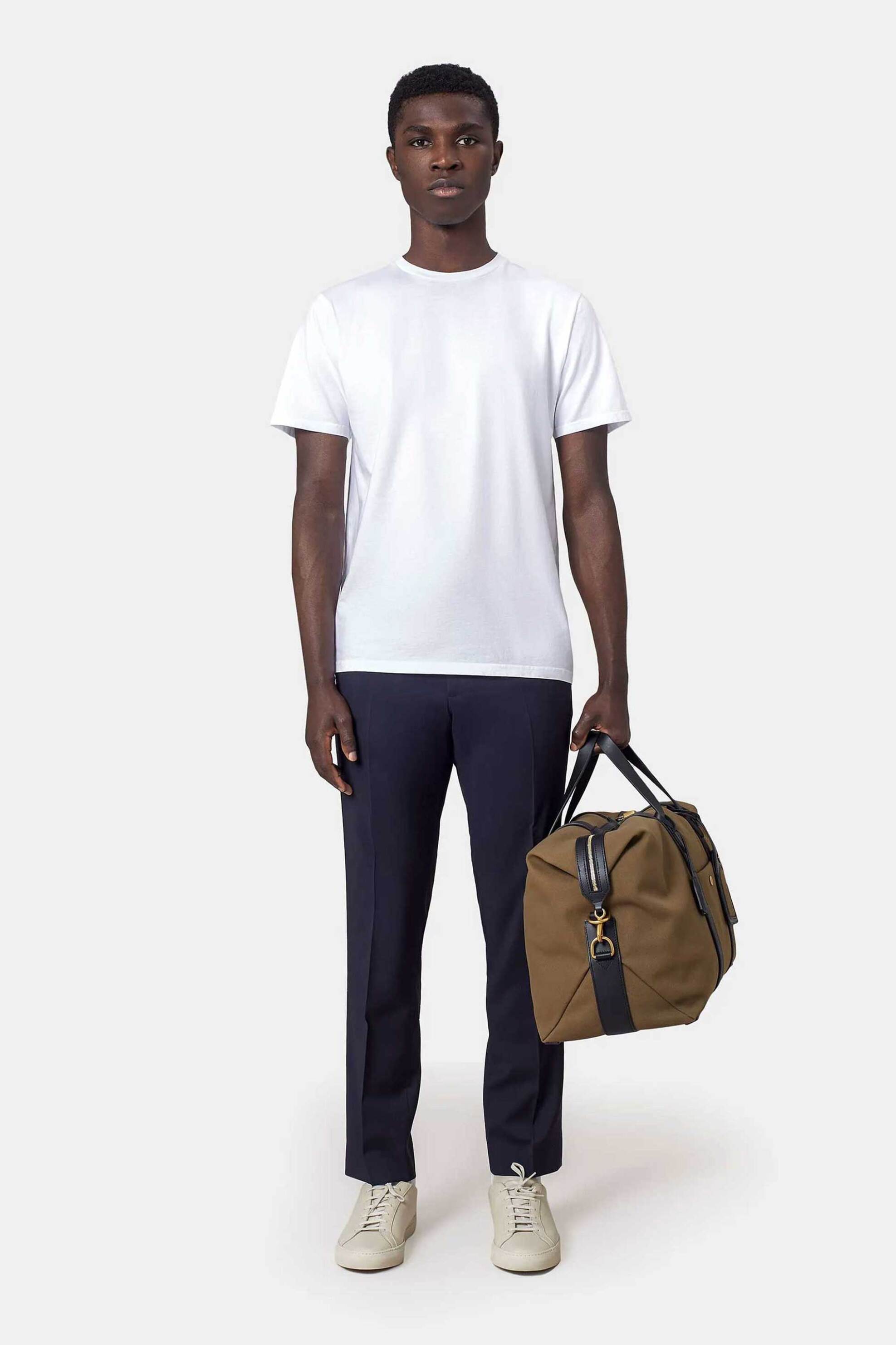 Colorful Standard ανδρικό T-shirt μονόχρωμο Relaxed Fit - CS1001 Λευκό φωτογραφία