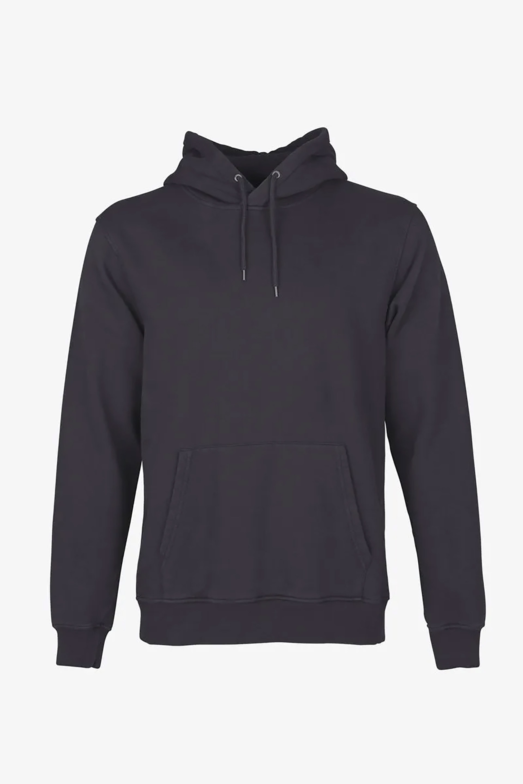 Colorful Standard ανδρική μπλούζα φούτερ μονόχρωμη με κουκούλα Relaxed Fit - CS1006 Γκρι Σκούρο