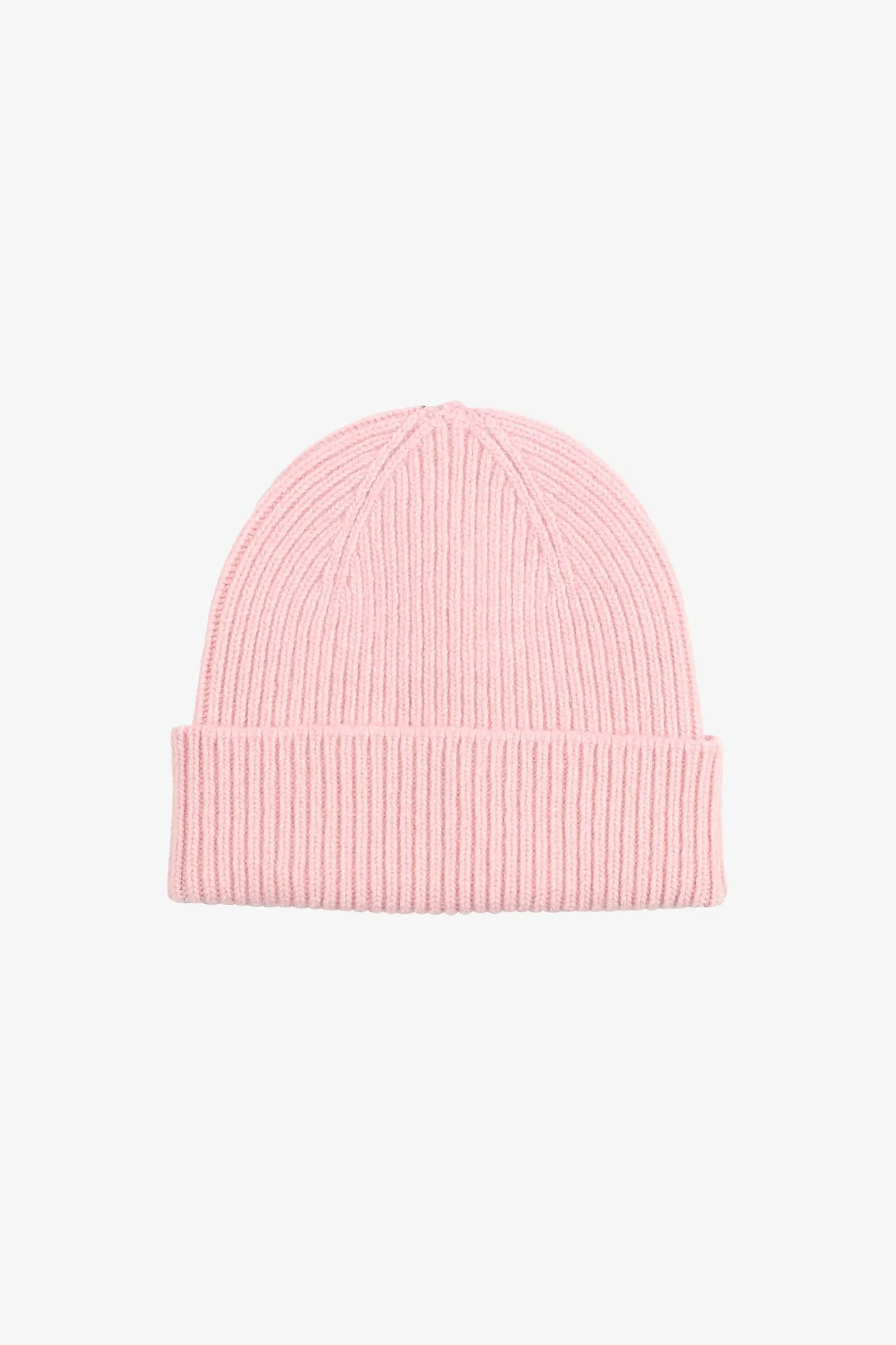 Colorful Standard ανδρικός μάλλινος σκούφος μονόχρωμος ribbed - CS5081 Ροζ Ανοιχτό