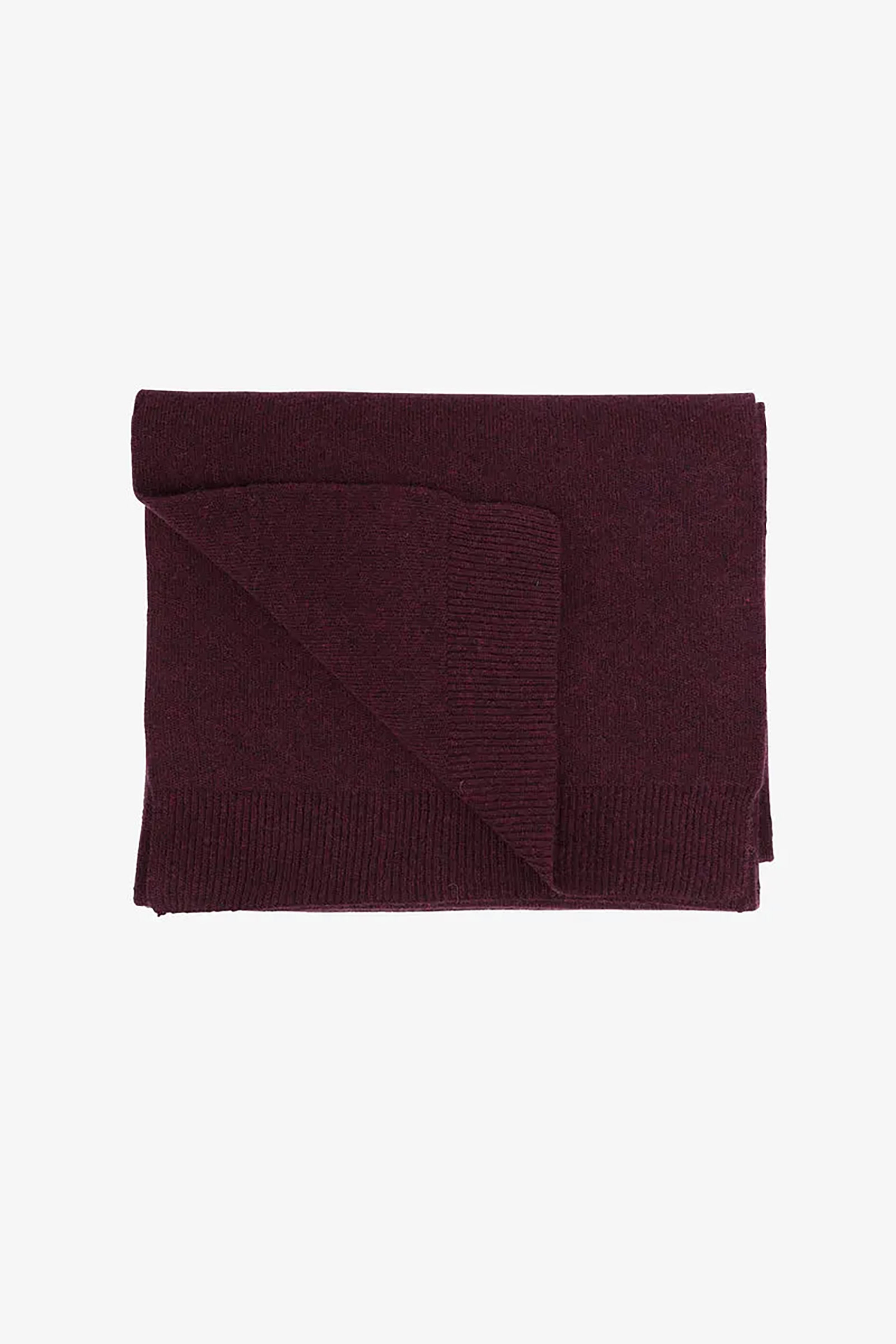 Colorful Standard ανδρικό μάλλινο κασκόλ μονόχρωμο - CS5082 Μπορντό