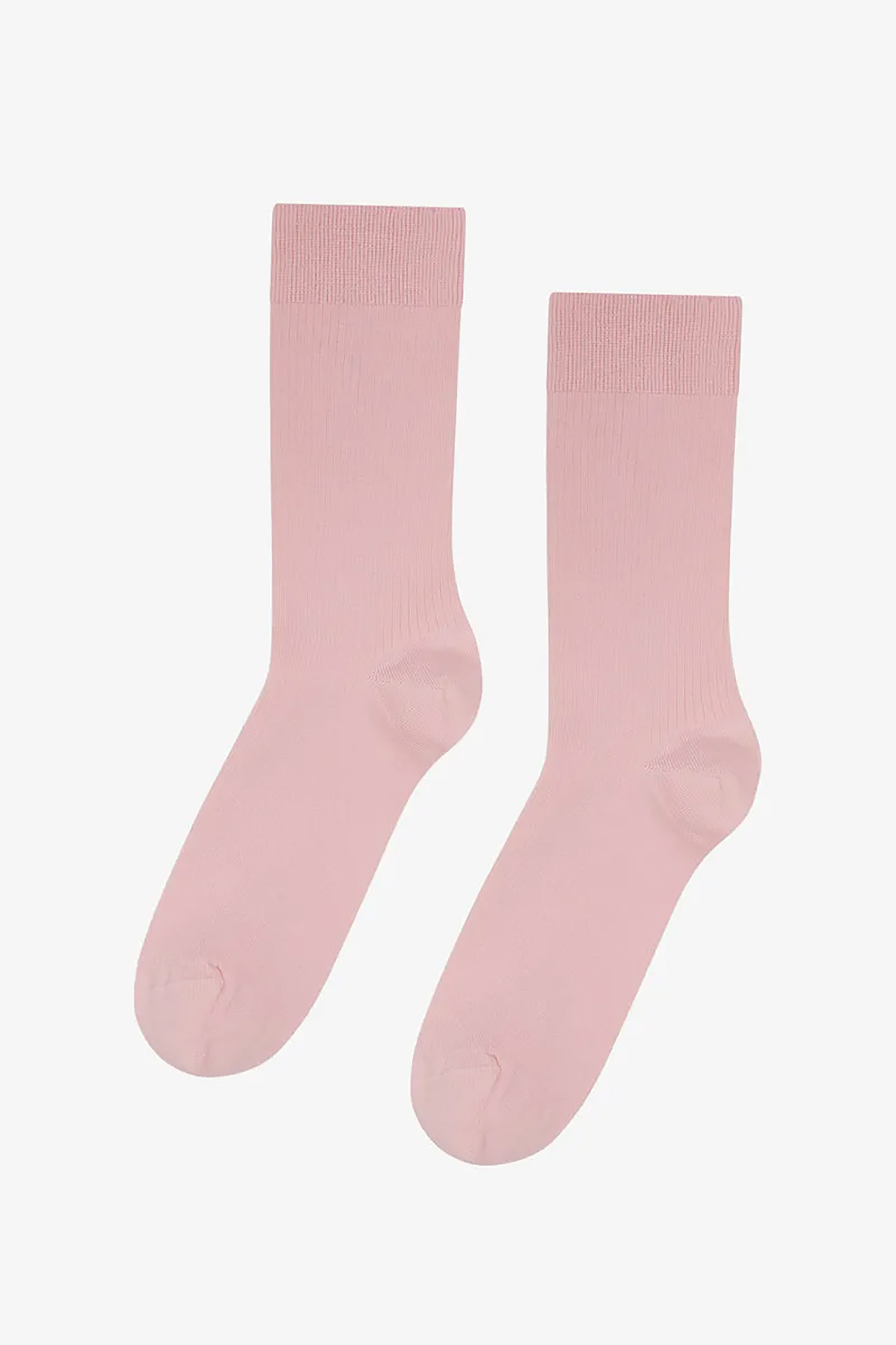 Colorful Standard ανδρικές μακριές κάλτσες μονόχρωμες ribbed - CS6001 Ροζ Ανοιχτό