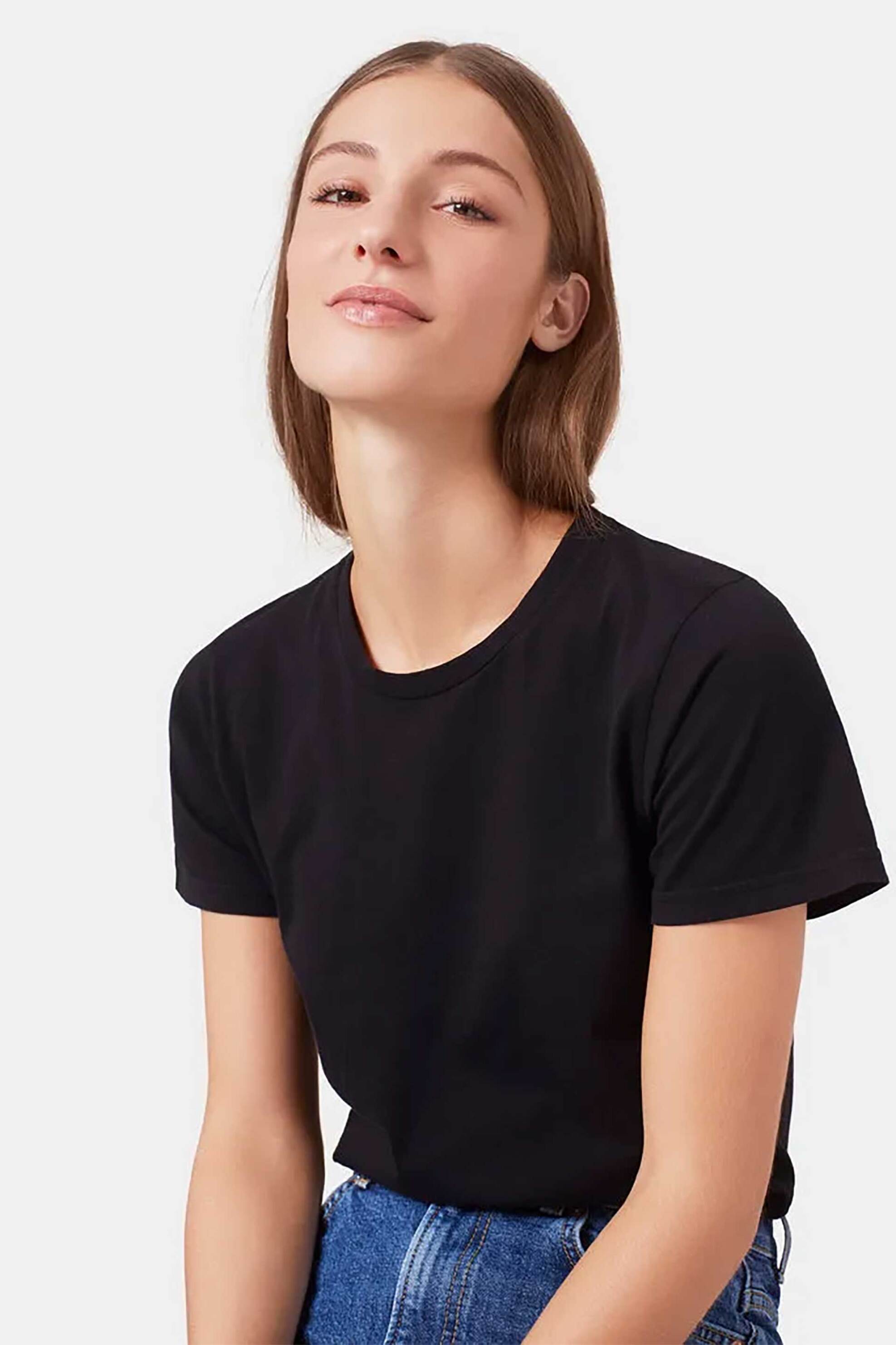 Colorful Standard γυναικείο T-shirt μονόχρωμο Regular Fit - CS2051 Μαύρο