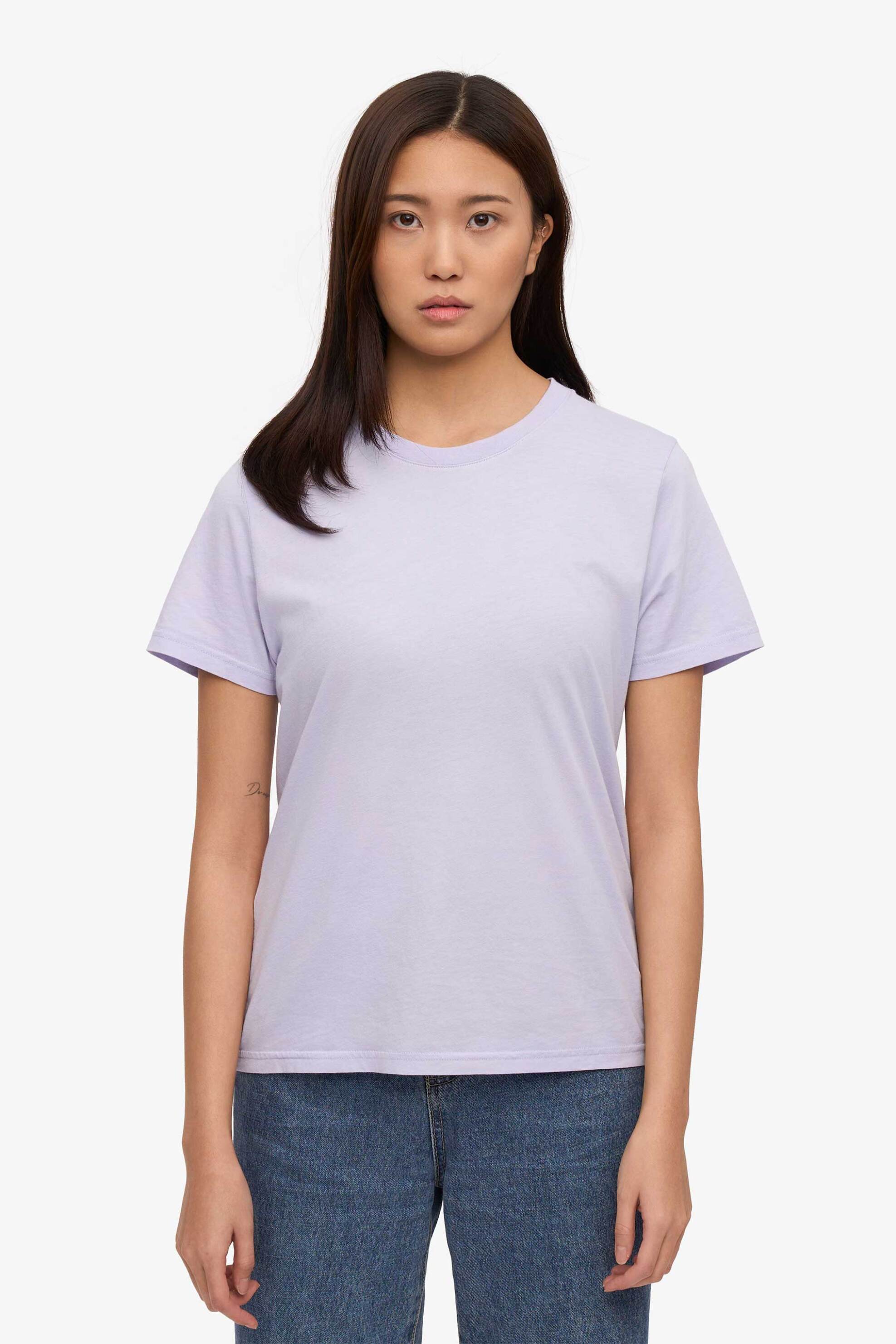 Colorful Standard γυναικείο T-shirt μονόχρωμο Regular Fit - CS2051 Λιλά