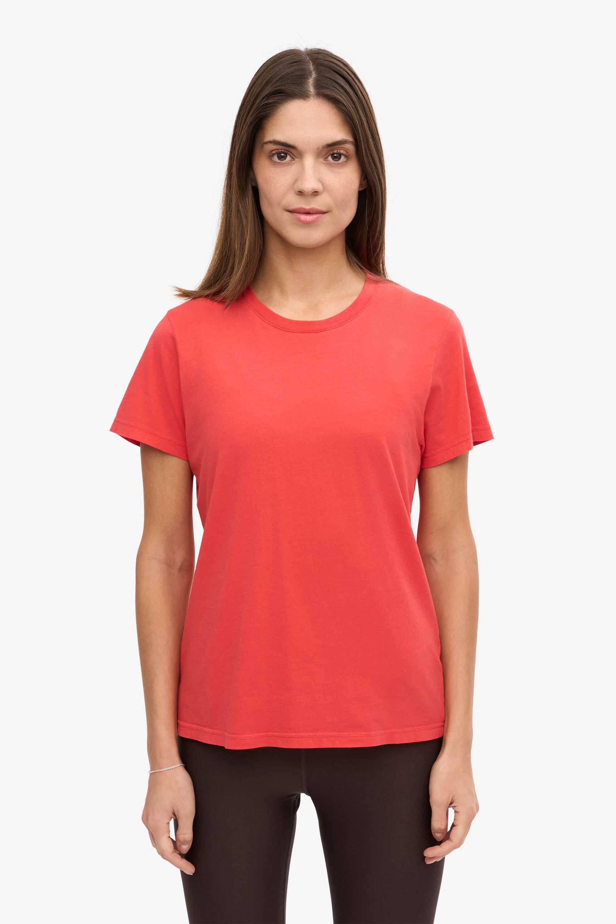 Colorful Standard γυναικείο T-shirt μονόχρωμο Regular Fit - CS2051 Κόκκινο