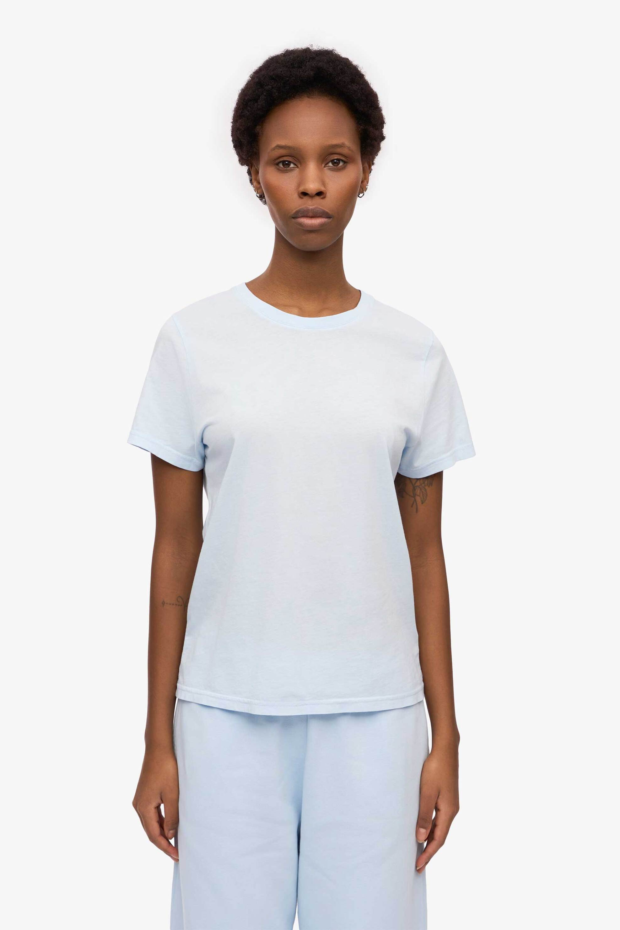 Colorful Standard γυναικείο T-shirt μονόχρωμο Regular Fit - CS2051 Σιελ
