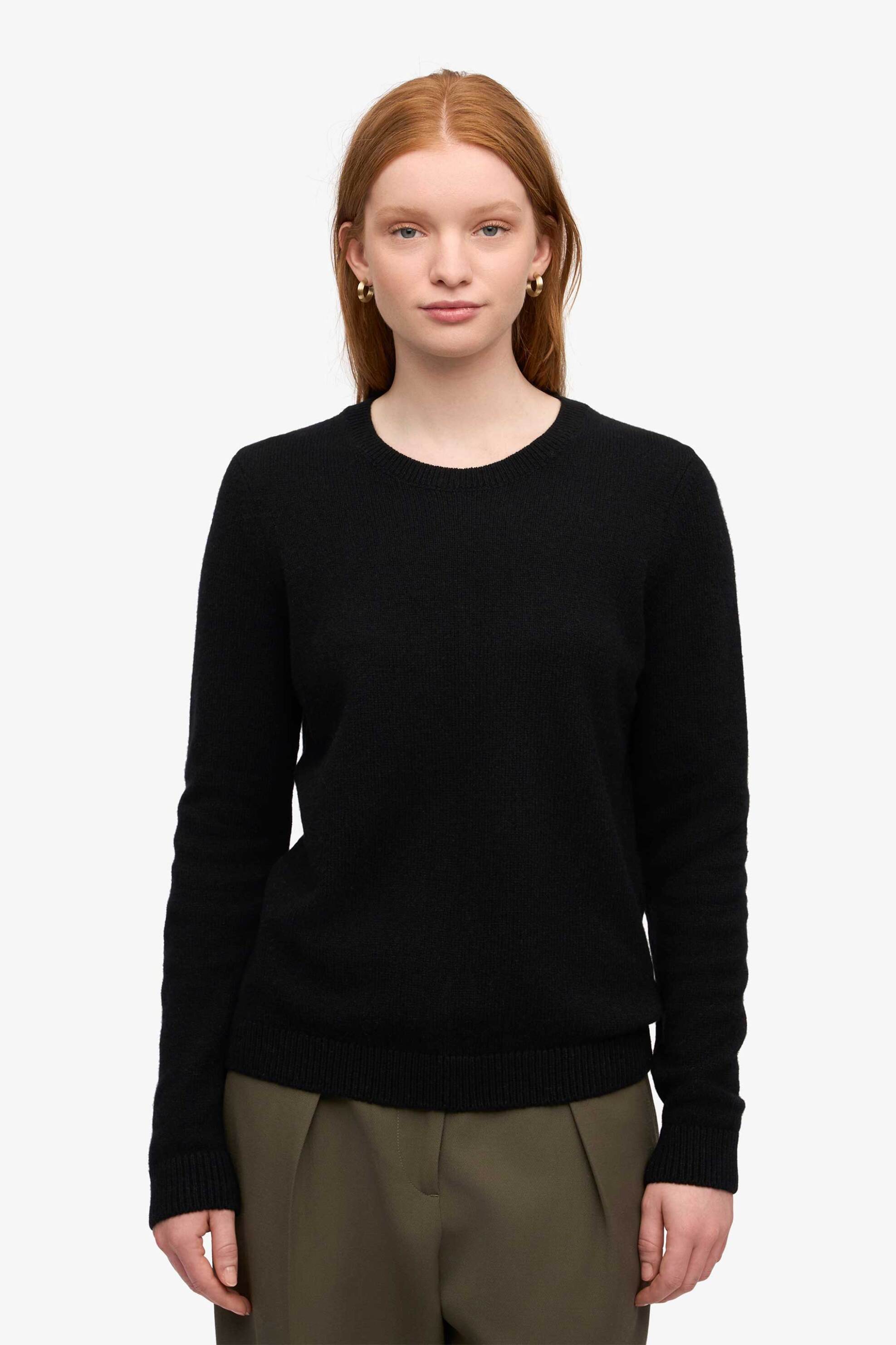 Colorful Standard γυναικεία μάλλινη μπλούζα μονόχρωμη Regular Fit - CS5087 Μαύρο