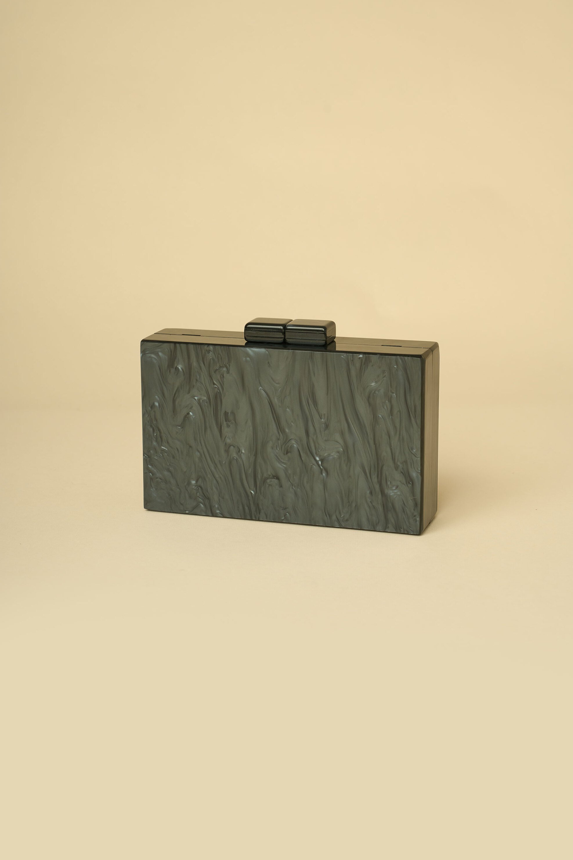 LADY DIVA Lady Diva γυναικείο clutch μονόχρωμο με marble effect - S24.LD510 Μαύρο