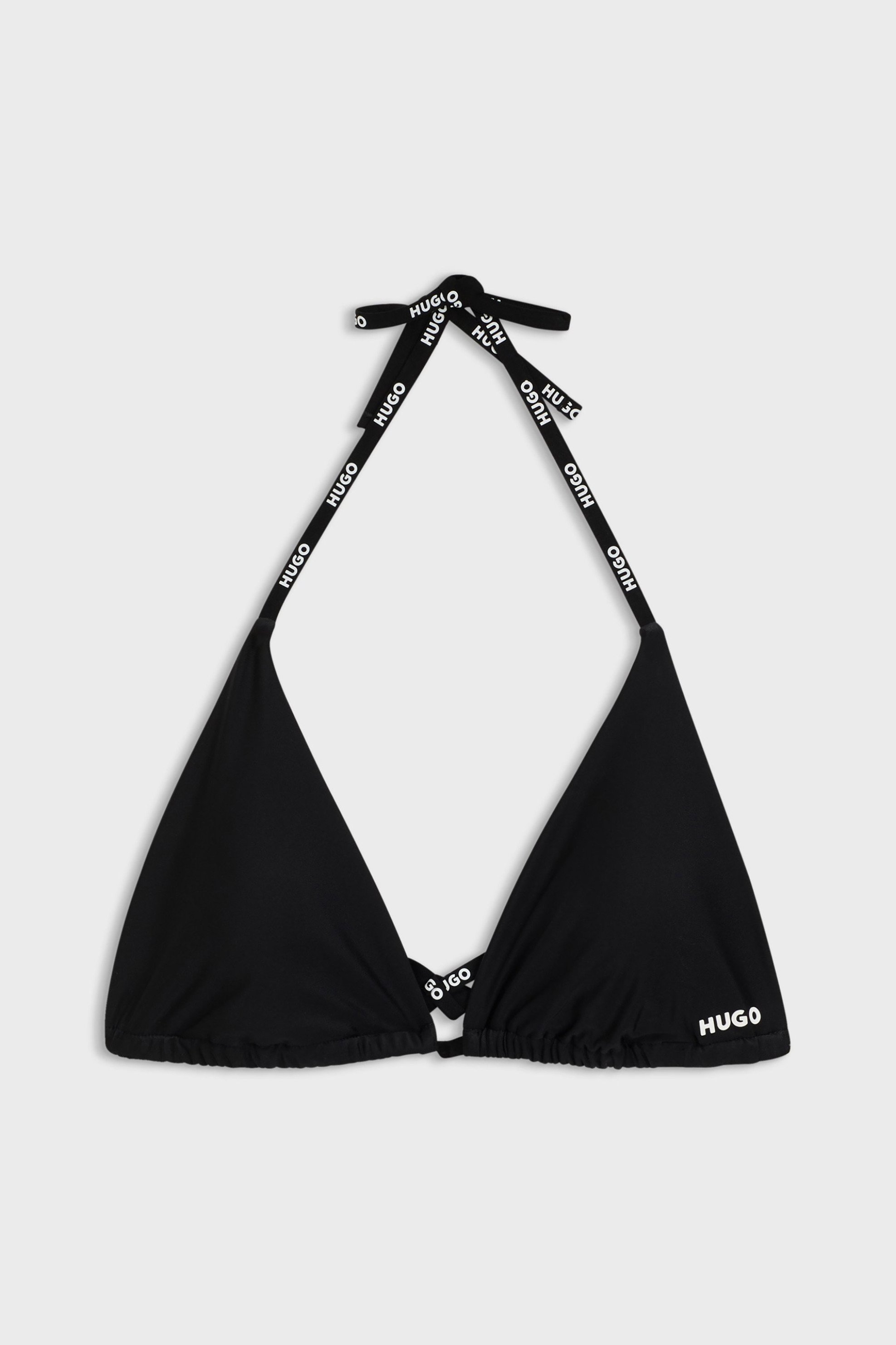 Hugo Boss γυναικείο μαγιό μπικίνι τοπ triangle με logo print Slim Fit - 50555596 Μαύρο φωτογραφία