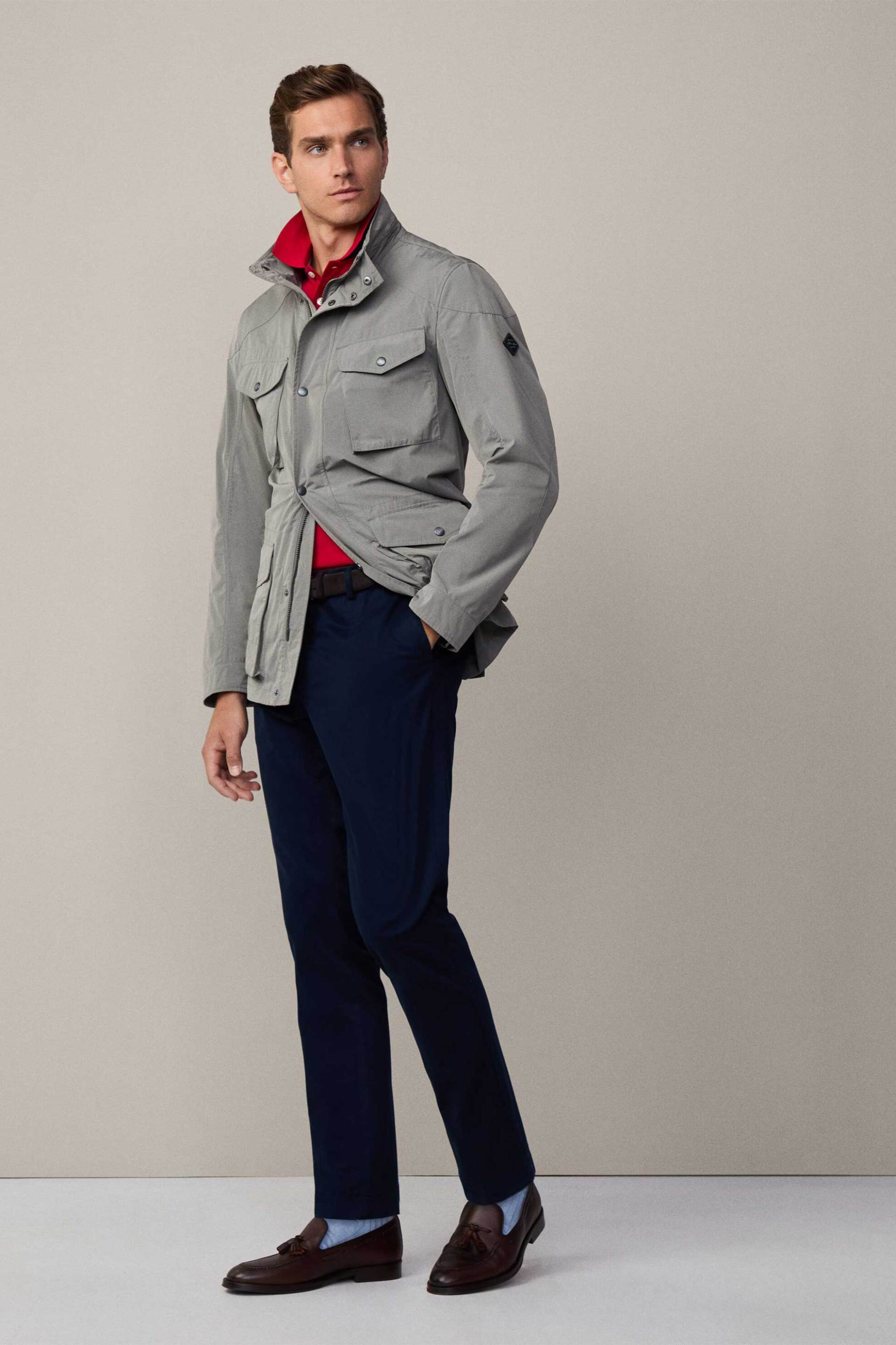 Hackett ανδρικό chino παντελόνι Slim Fit "Kensington" - HM212487R Μπλε Σκούρο