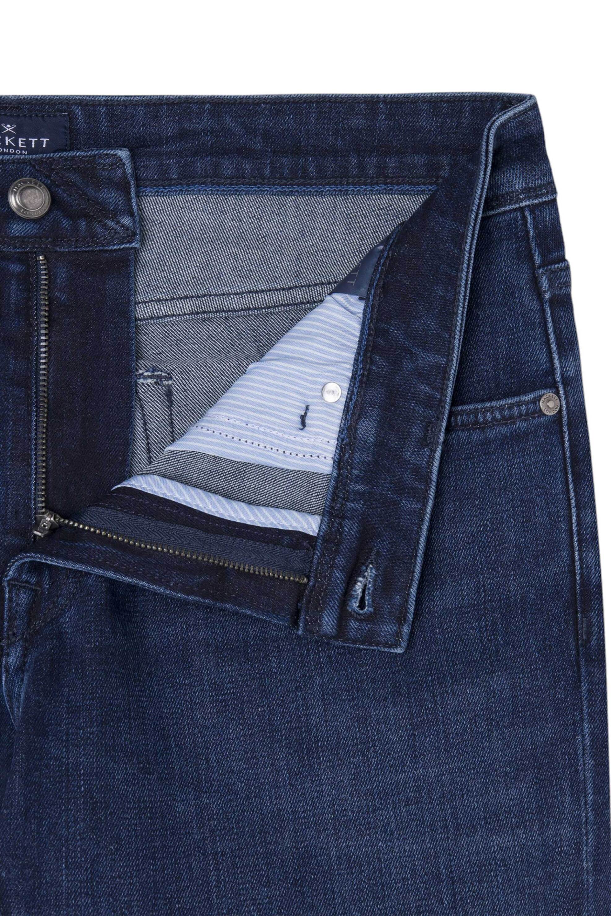Hackett ανδρικό τζιν παντελόνι πεντάτσεπο Slim Fit - HM212650R Μπλε Σκούρο φωτογραφία