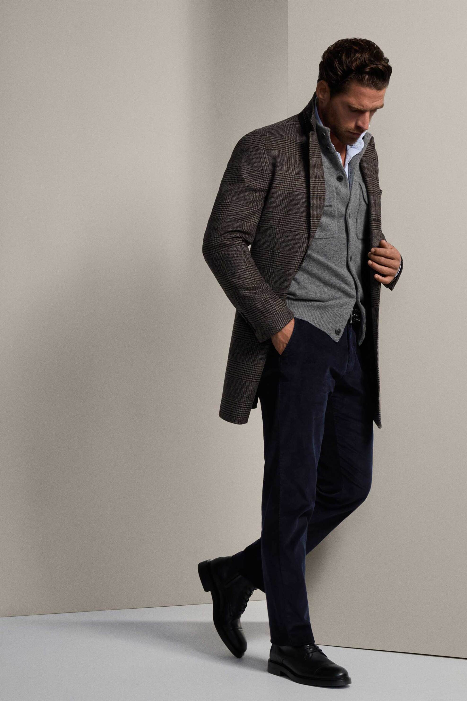 Hackett ανδρικό παντελόνι chino μονόχρωμο - HM212656R Μπλε Σκούρο