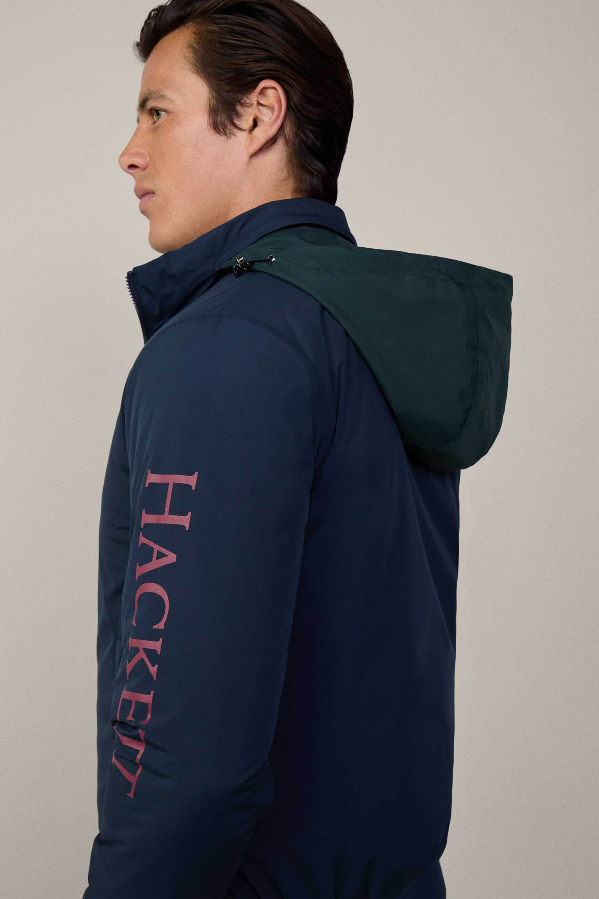 Hackett ανδρικό jacket μονόχρωμο - HM403213 Μπλε Σκούρο φωτογραφία