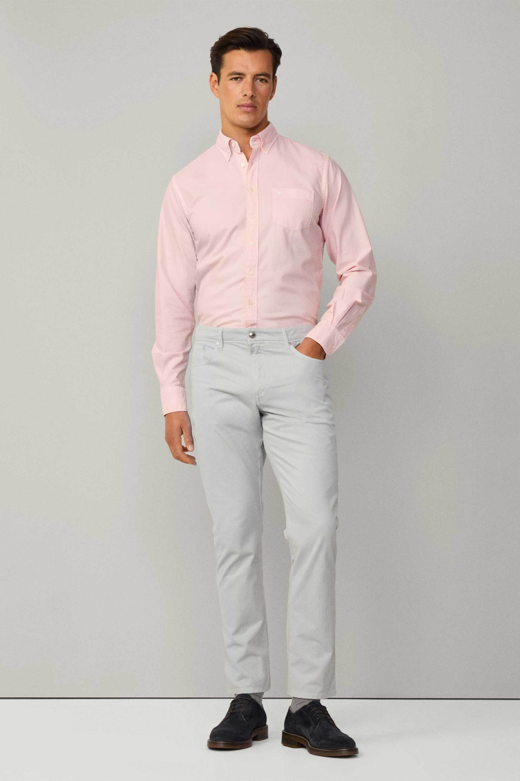 Hackett ανδρικό παντελόνι πεντάτσεπο Regular Fit - HM212729R Γκρι