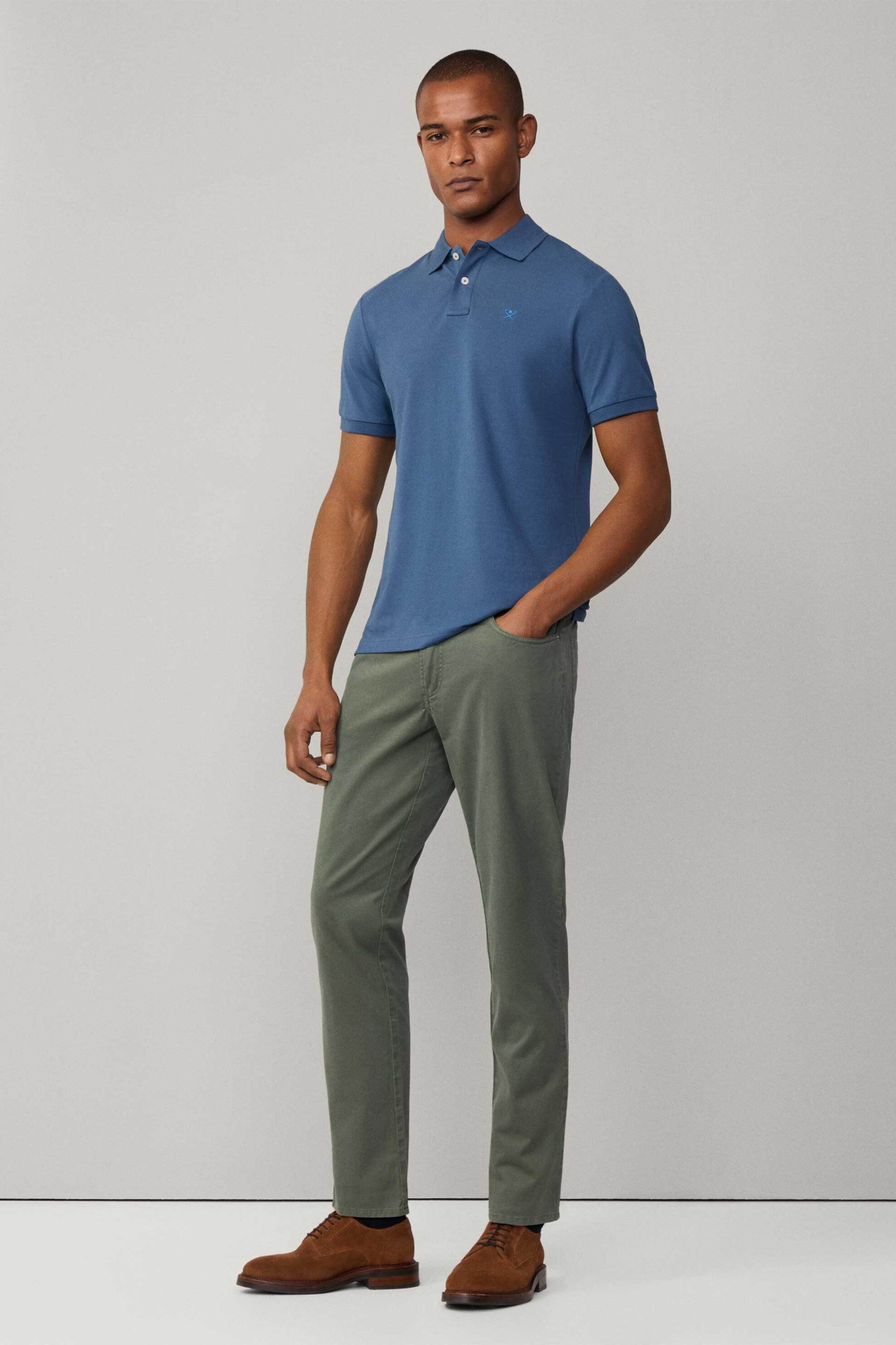 Hackett ανδρικό παντελόνι πεντάτσεπο Regular Fit - HM212729R Λαδί