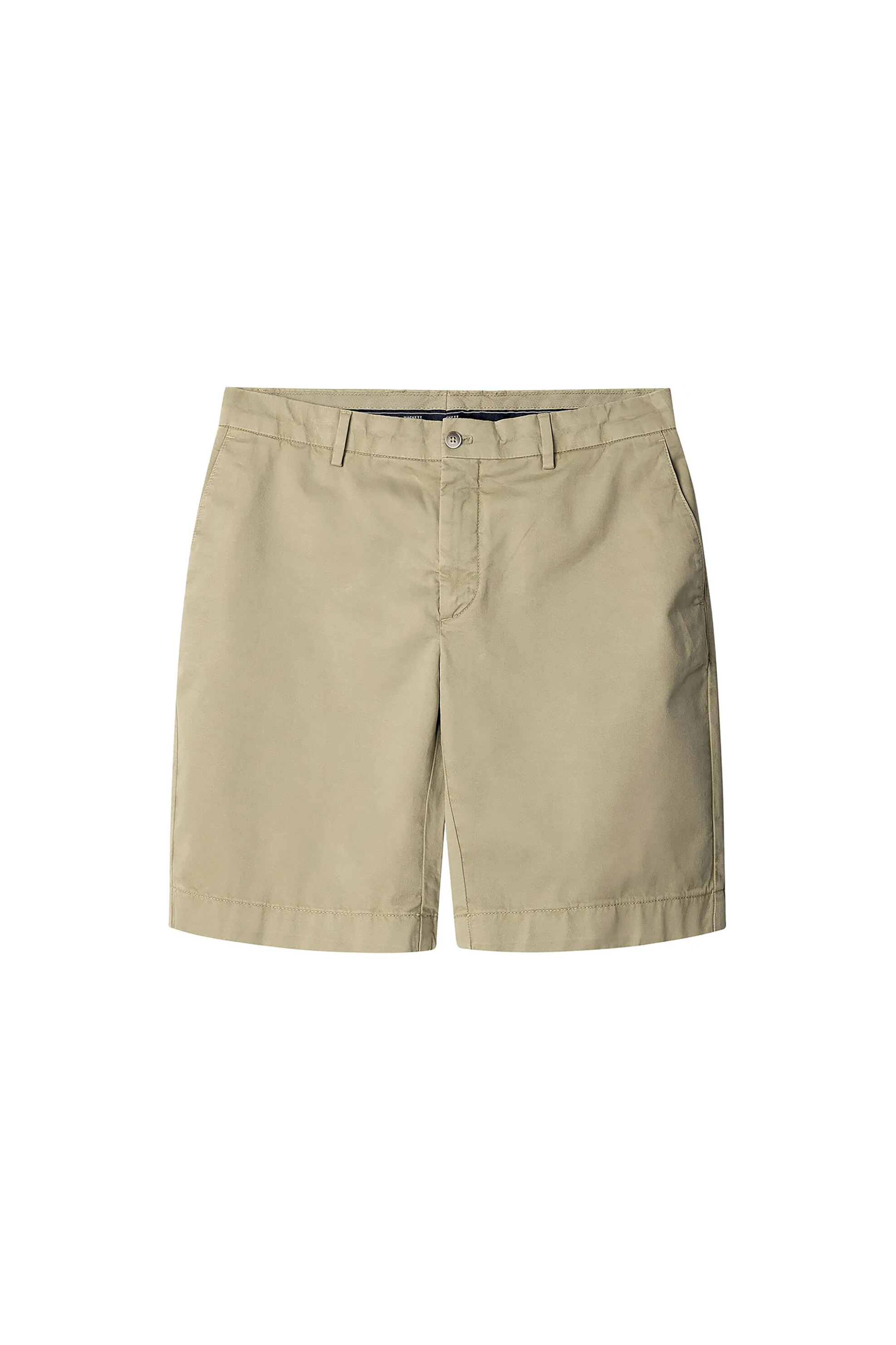 Hackett ανδρική βερμούδα chino μονόχρωμη Classic Fit - HM801328 Λαδί