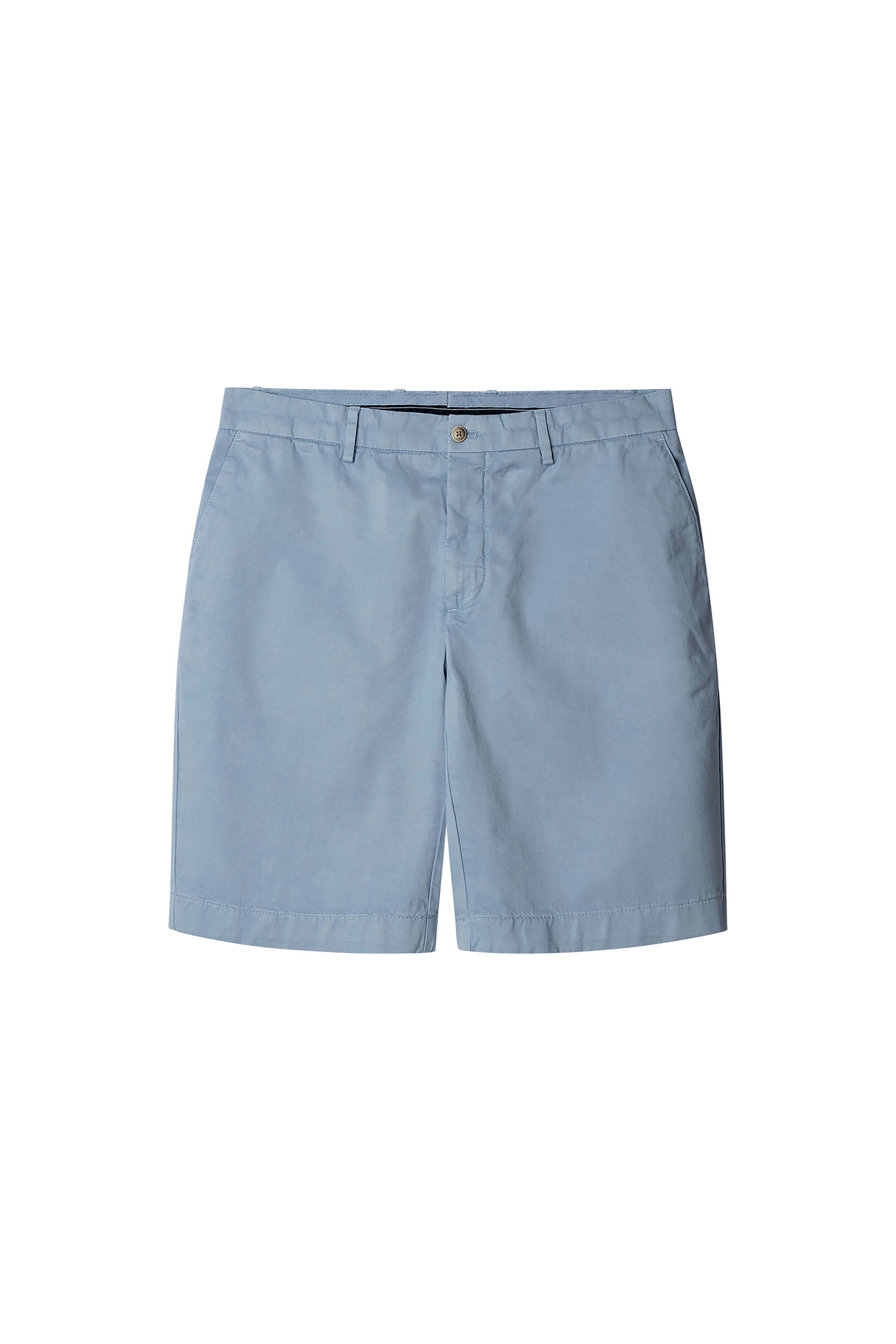 Hackett ανδρική βερμούδα chino μονόχρωμη Classic Fit - HM801328 Μπλε
