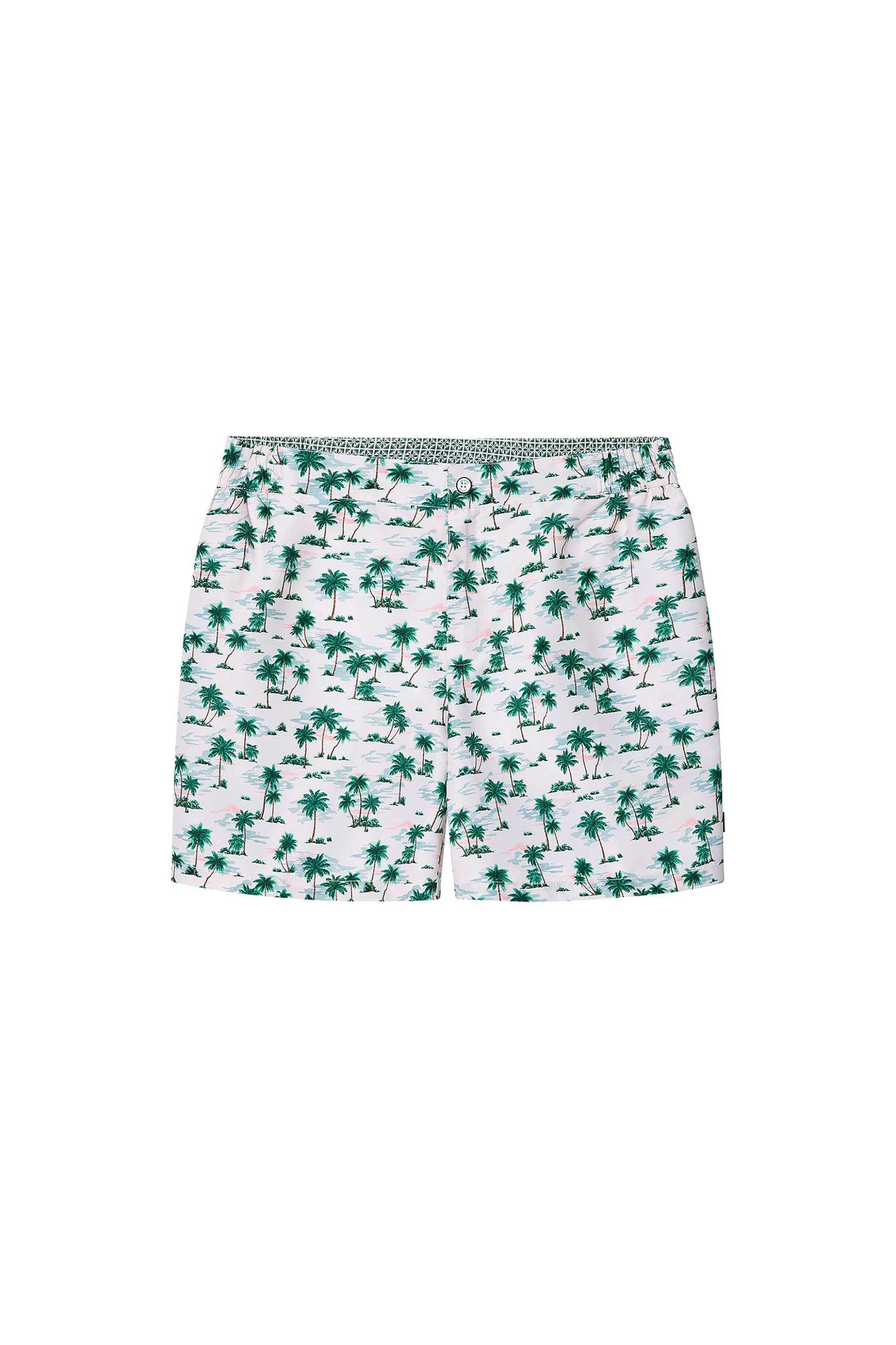 Hackett ανδρικό μαγιό σορτς με all-over print "Palms" - HMB10099 Πράσινο