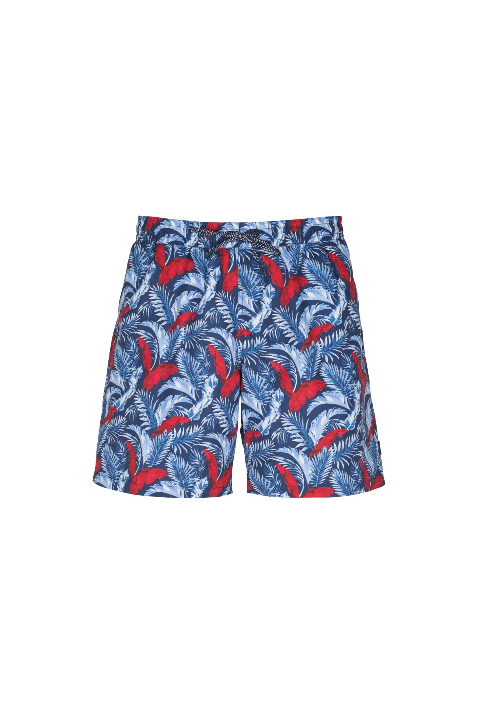 Hackett ανδρικό μαγιό σορτς με all-over print "Palm Leaves" - HMB10117 Μπλε