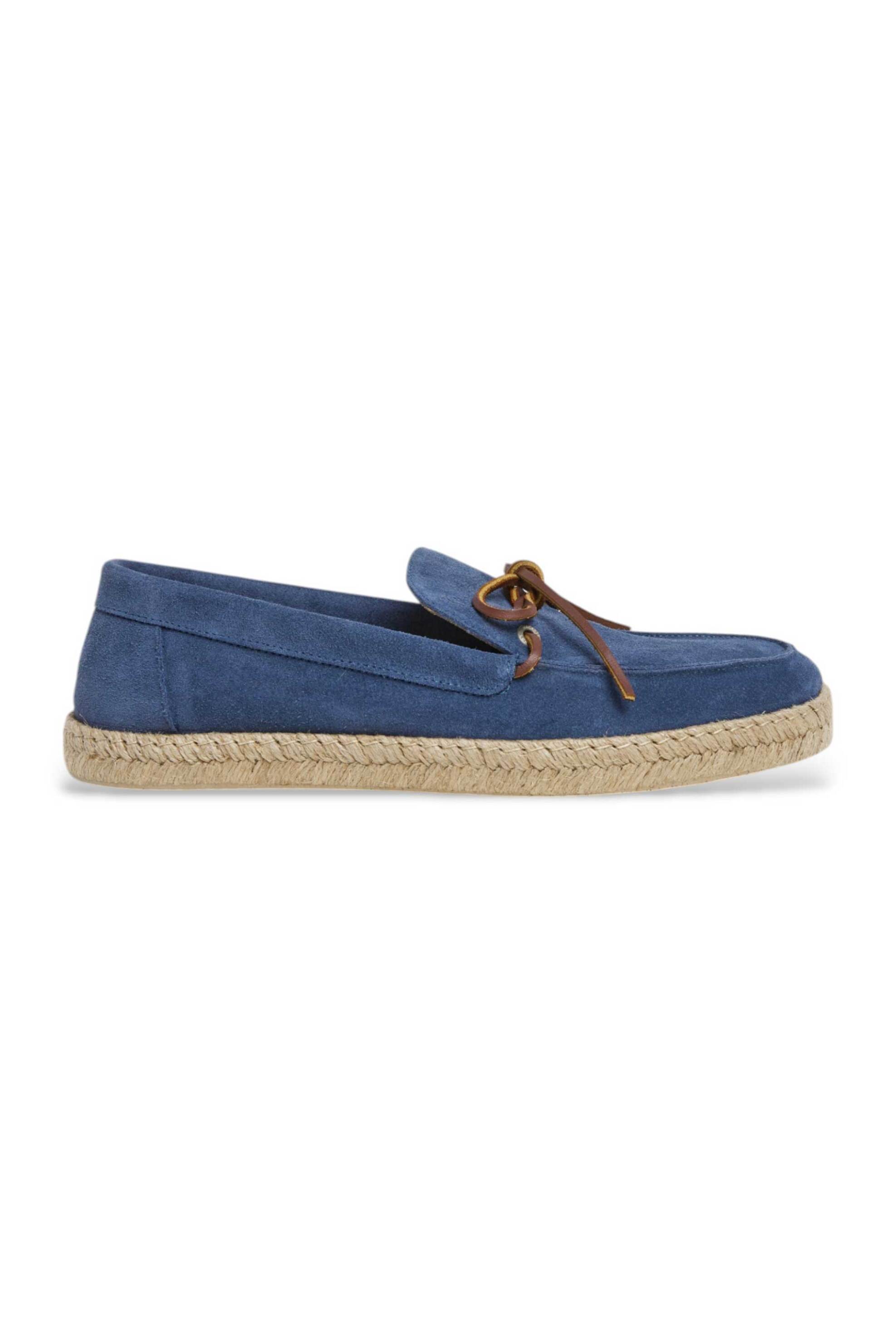 Hackett ανδρικά δερμάτινα loafers "Altea" - HMS21489 Μπλε Σκούρο