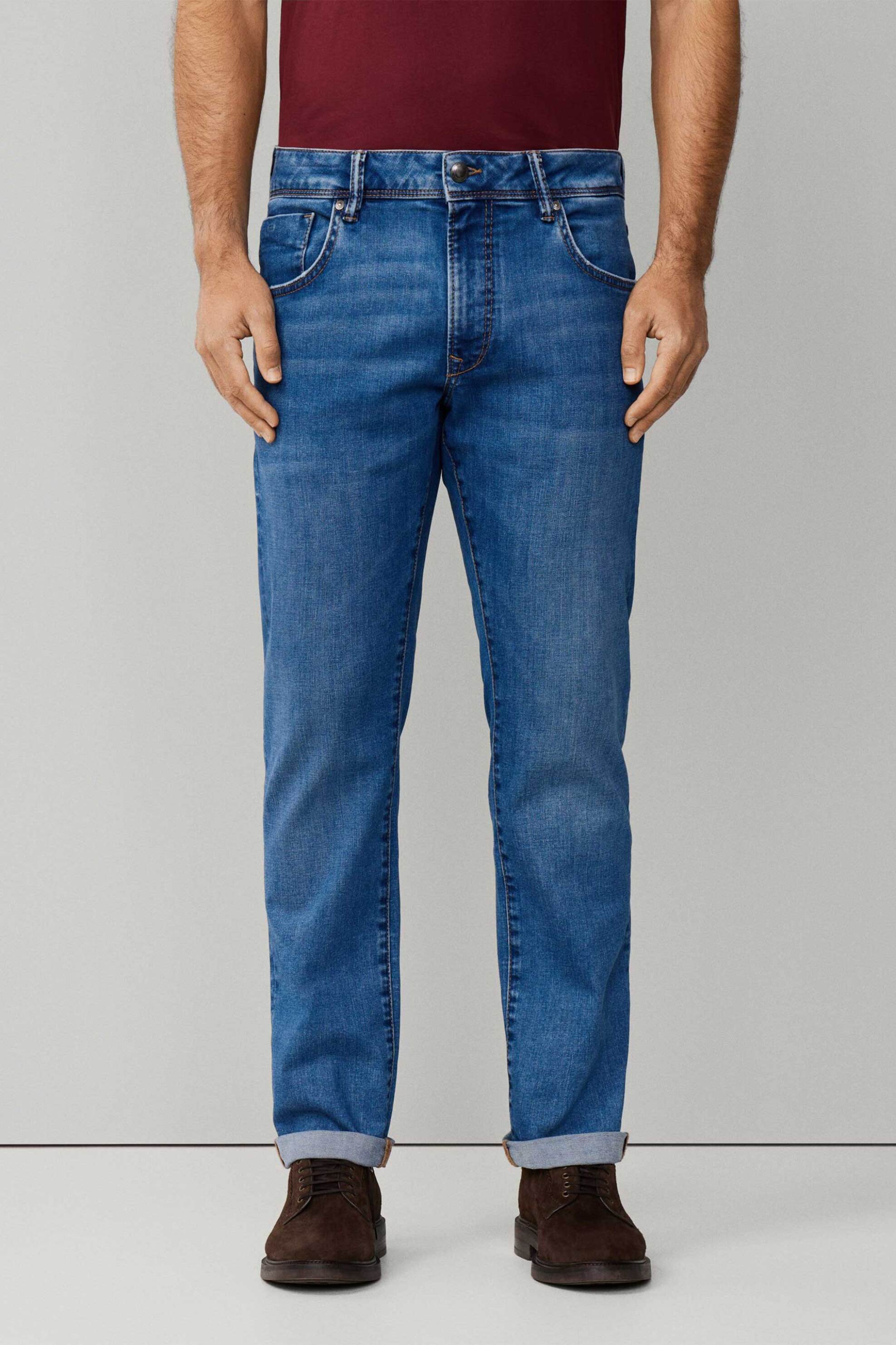 Hackett ανδρικό τζιν παντελόνι πεντάτσεπο Slim Fit - HM212709R Denim Blue φωτογραφία