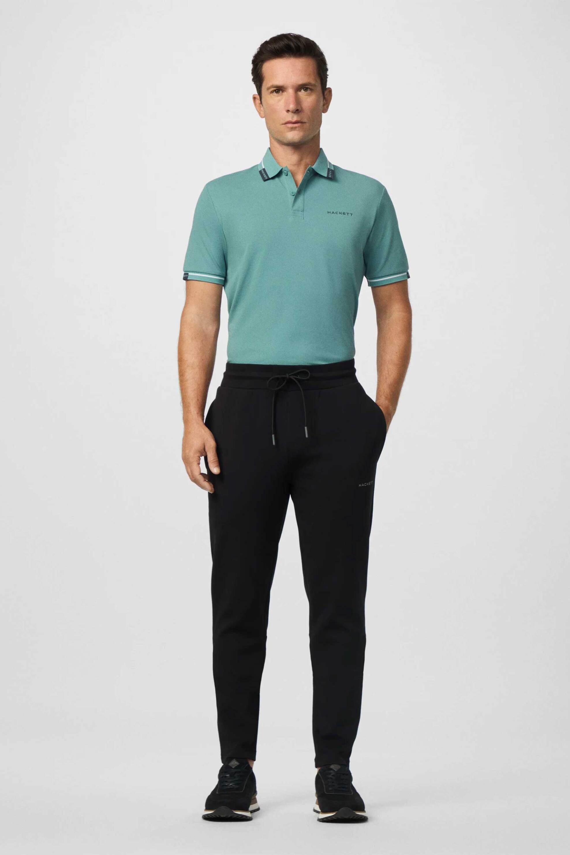 Hackett ανδρικό παντελόνι φόρμας με λογότυπο Classic Fit - HM5800003 Μαύρο