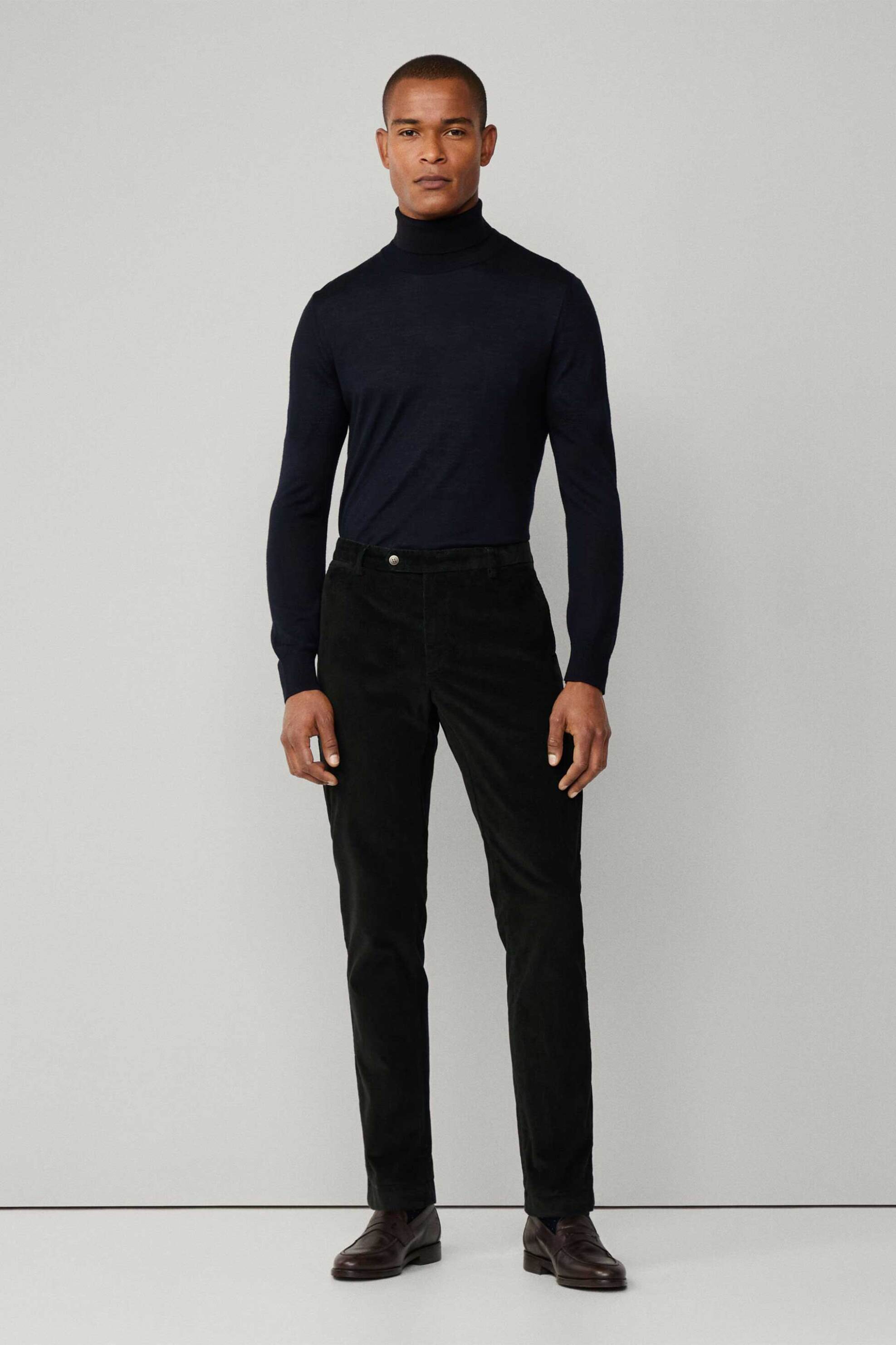 Hackett ανδρικό παντελόνι chino κοτλέ Slim Fit - HM2100019R Κυπαρισσί